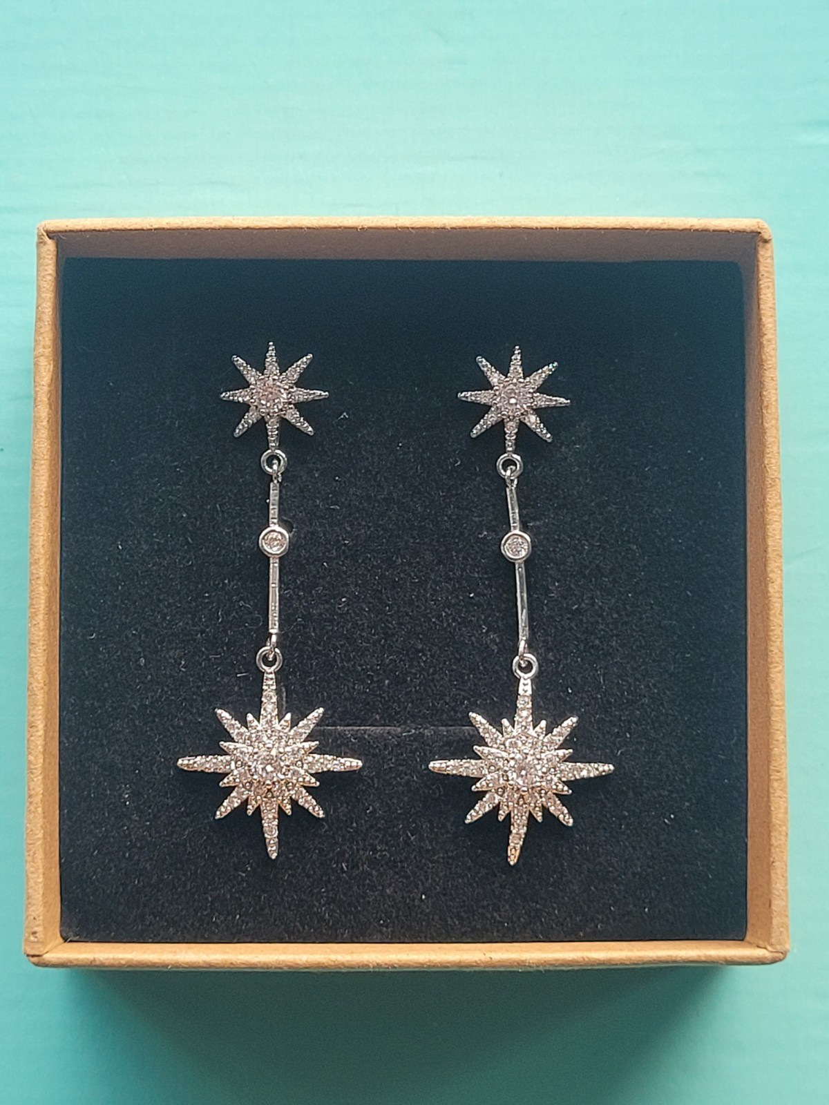 Catherine Princess of Wales Royal Replica Tsar starburst Drop earrings