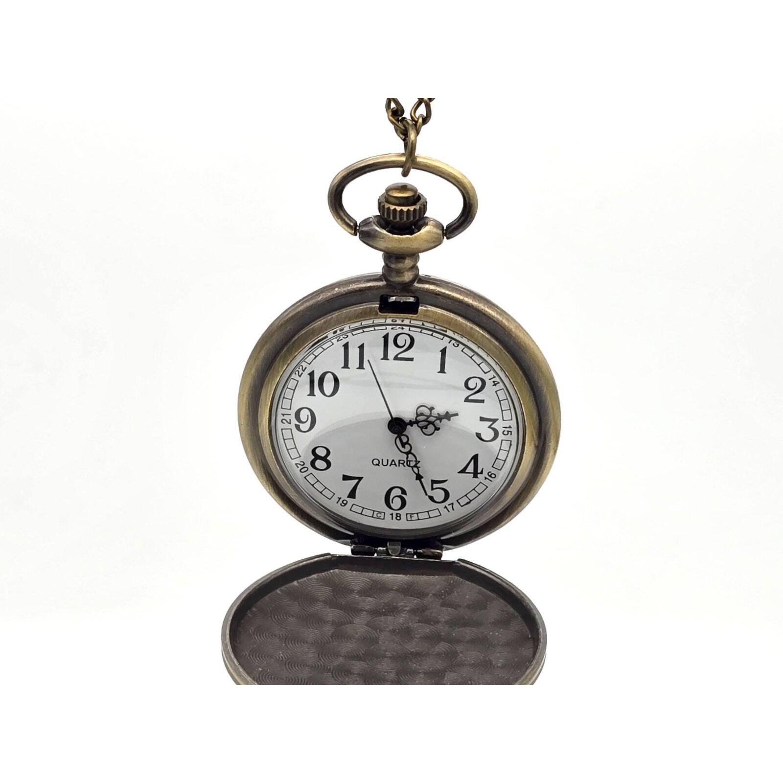 Pirate Pocket Watch Vintage Look Nautical Skull Crossbones Gift Buccaneers Ship