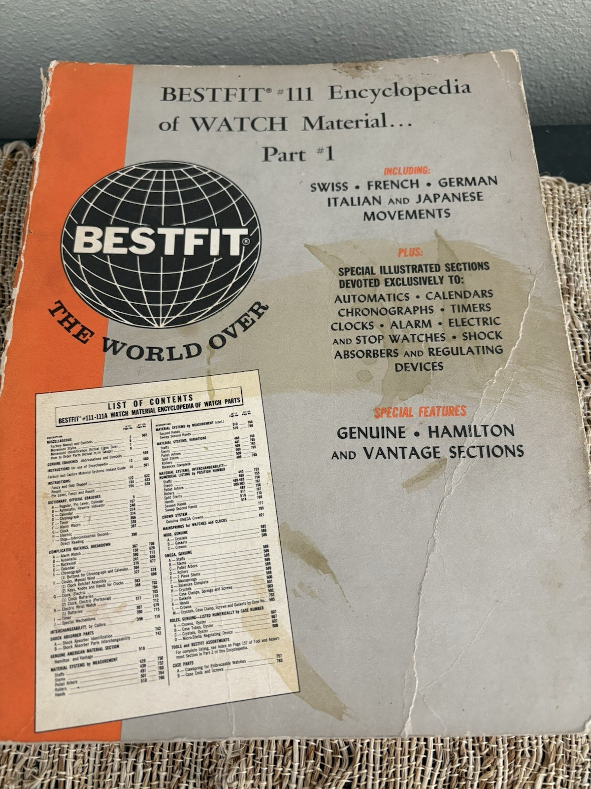 Best Fit 111 & 111A Encyclopedia of Watch Material, 1979 Parts 1 And 2