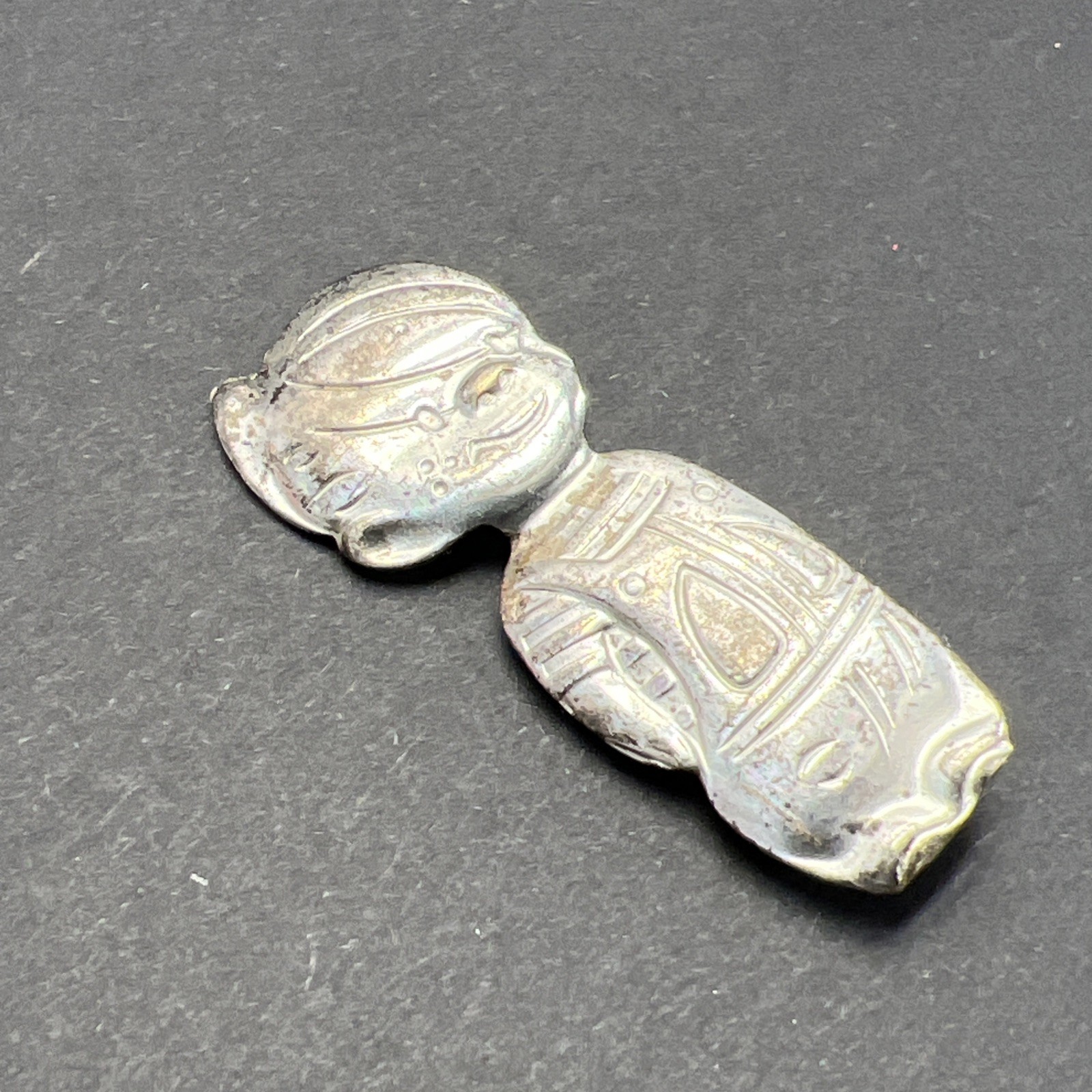 Comic DENNIS THE MENACE Lapel Pin Silver Pin Hank Ketcham Era 50-60s VINTAGE