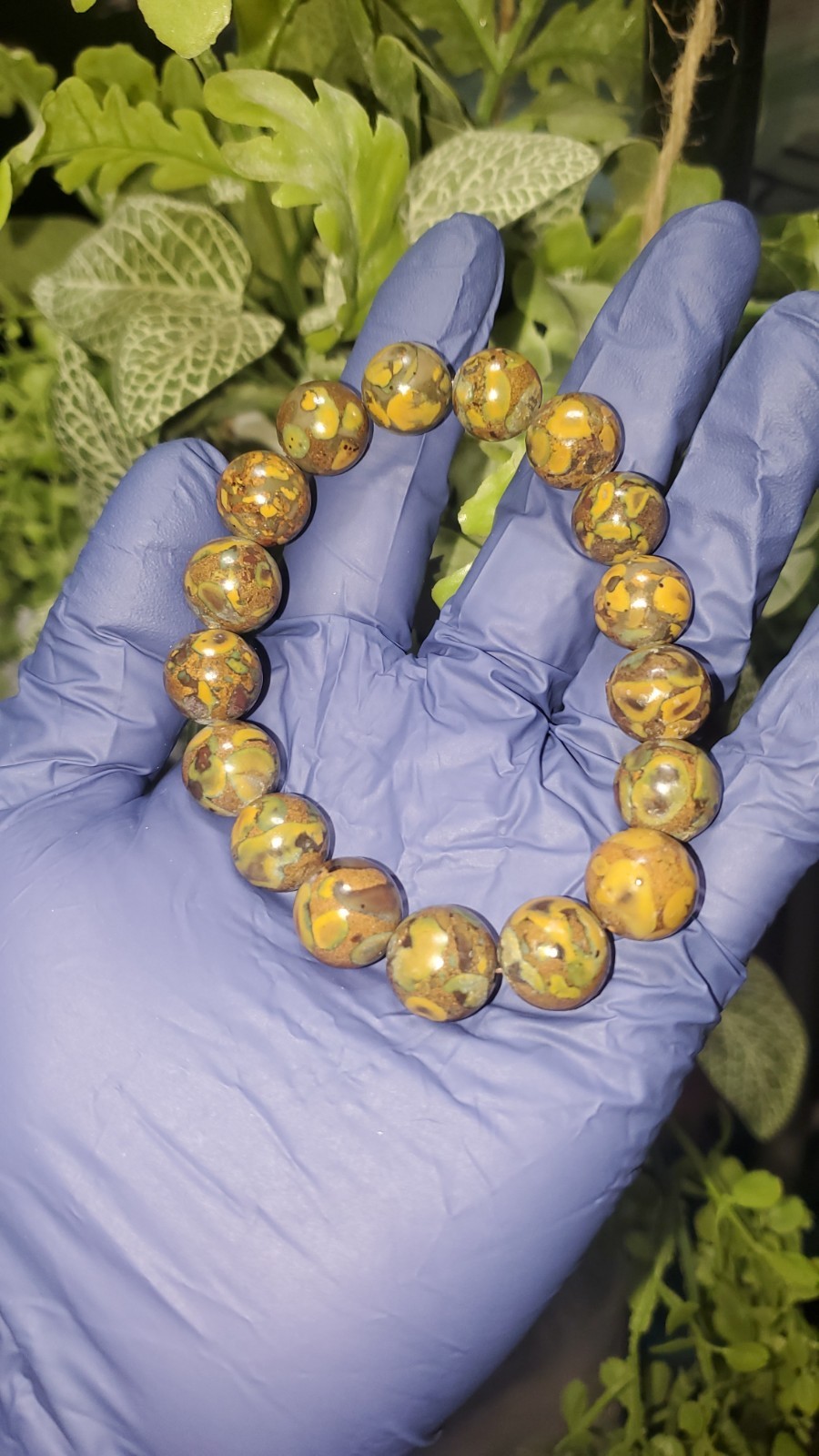 Fruit Jasper 12.2mm Bead Bracelet Crystal