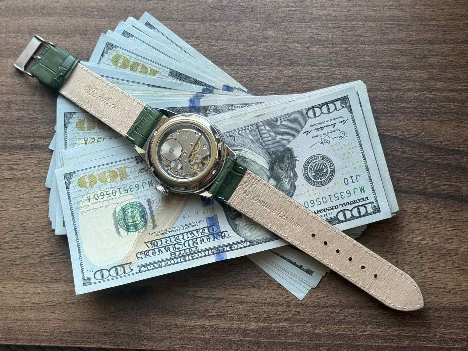 Watch 24h Mechanical Raketa Wrist Men Soviet USSR Polar Day Russian Rare Green