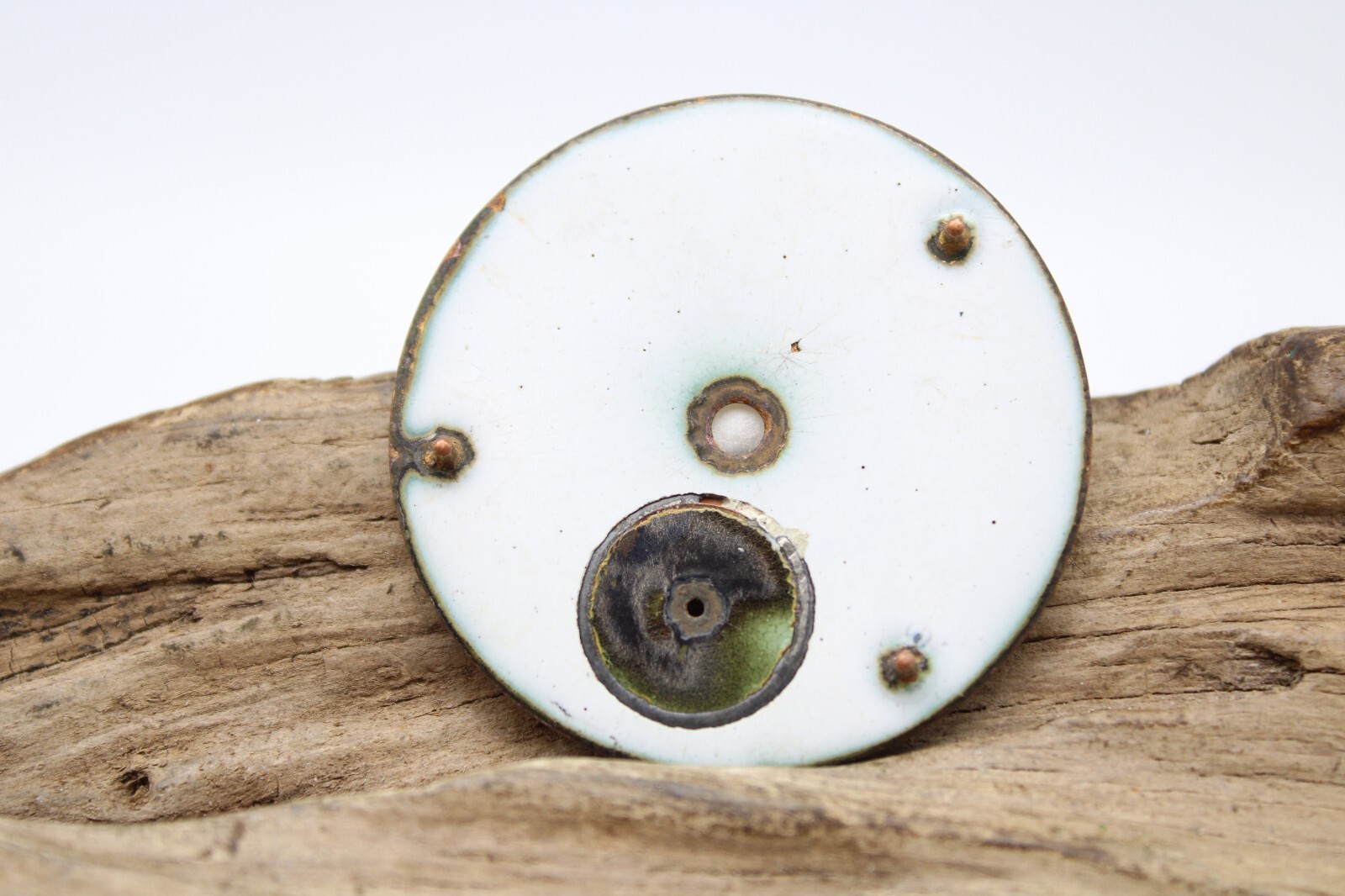 G.F. LUCAS PORCELAIN ENAMEL POCKET WATCH DIAL ROMAN NUMERAL INDICES 45.4mm (76)