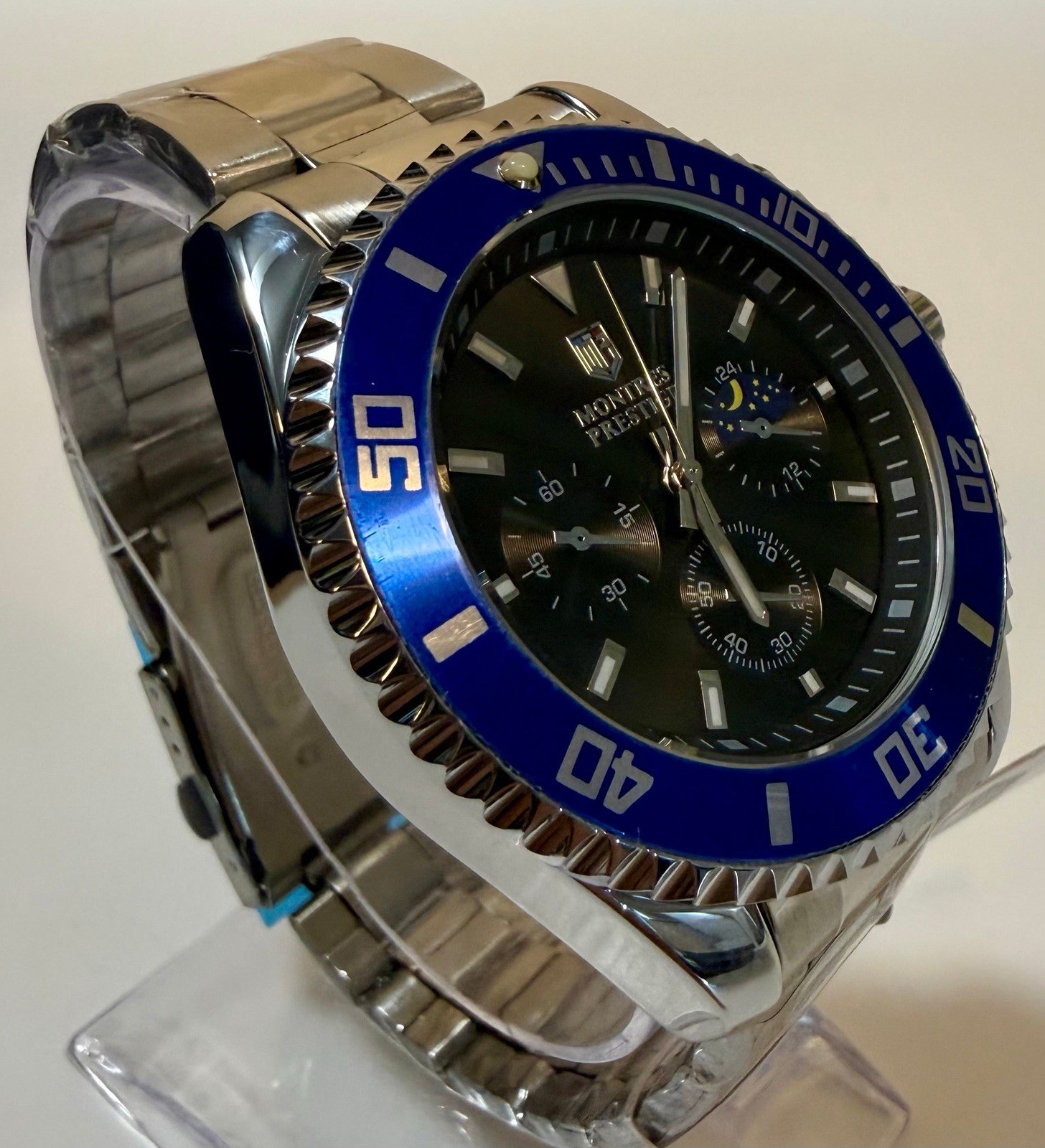MONTRES PRESTIGE X INVICTA MPW-0089 QUARTZ 42MM CHRONOGRAPH LOOK 30M DRESS NB