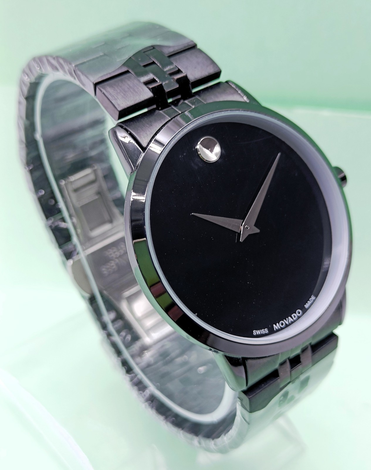 Awesome Movado Museum Classic Analog Dial Color Black Quartz Men’s Wrist Watch
