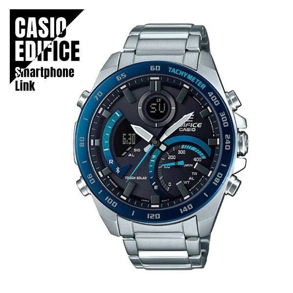 CASIO EDIFICE Smartphone Link Bluetooth ECB-900DB-1B Black x Silver Men’s Watch