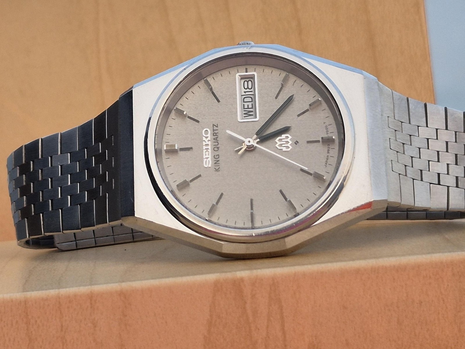 Vintage Seiko King Twin Quartz Watch 9923-7000 Stainless Steel Day Date JDM HAQ