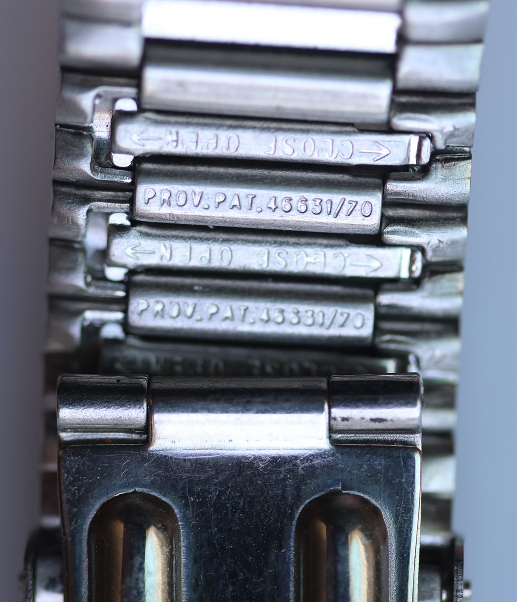 Bulova Vintage Watch Bracelet Band Silver Stainless Steel 17.4mm