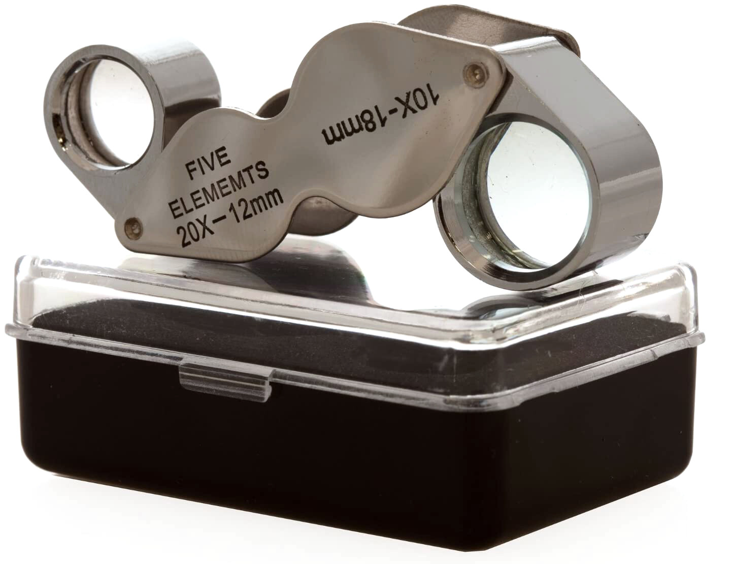 3pc Jewelry Eye Loupe Set 10X 30X + 10X-20X DUAL Optical Magnifying Glass Lens