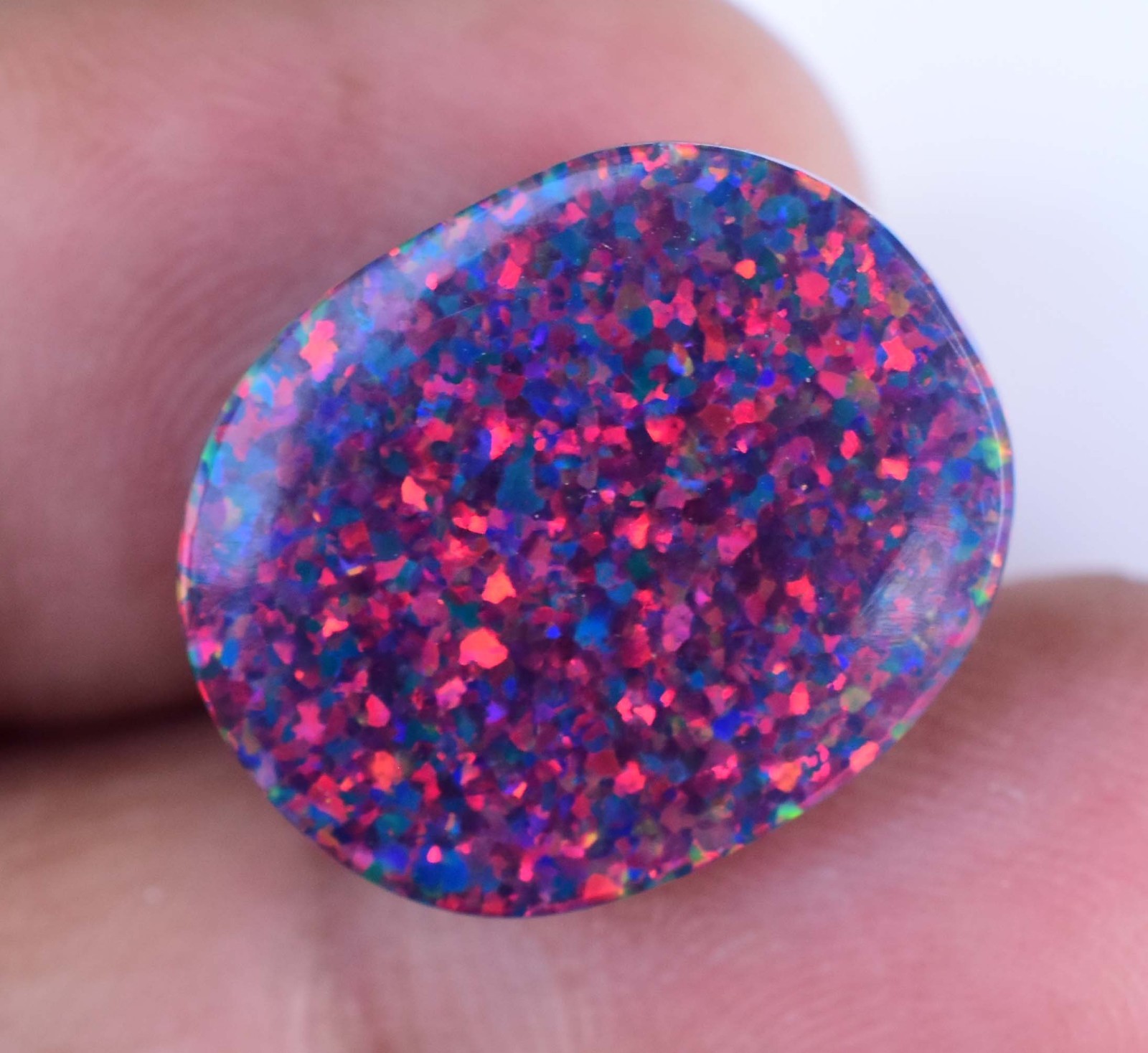 10.00 CT Natural Ethiopian Black Fire Opal Certified Very Rare Precious Gemstone