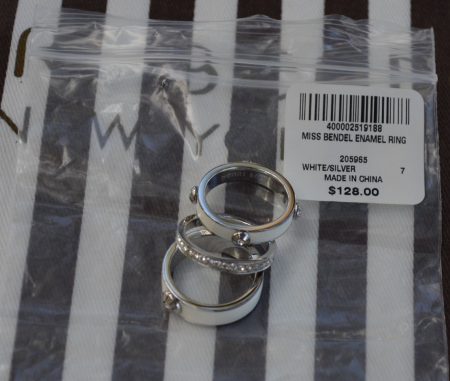 HENRI BENDEL MISS BENDEL ENAMEL RING TRIO – You Pick Size
