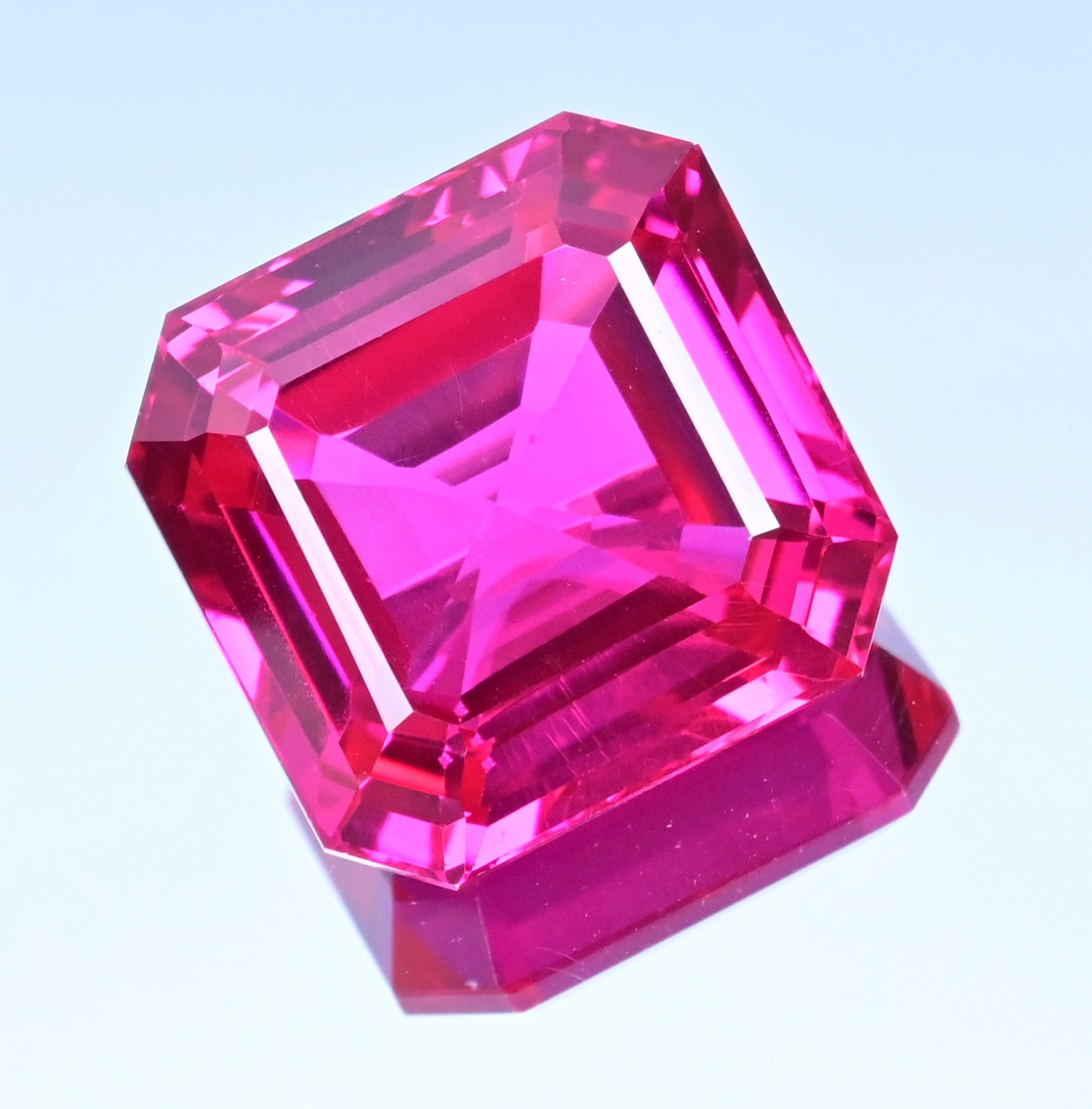 58.85 Ct Flawless Rare Natural Certified Mogok Red-Pink Ruby Octagon Gemstone