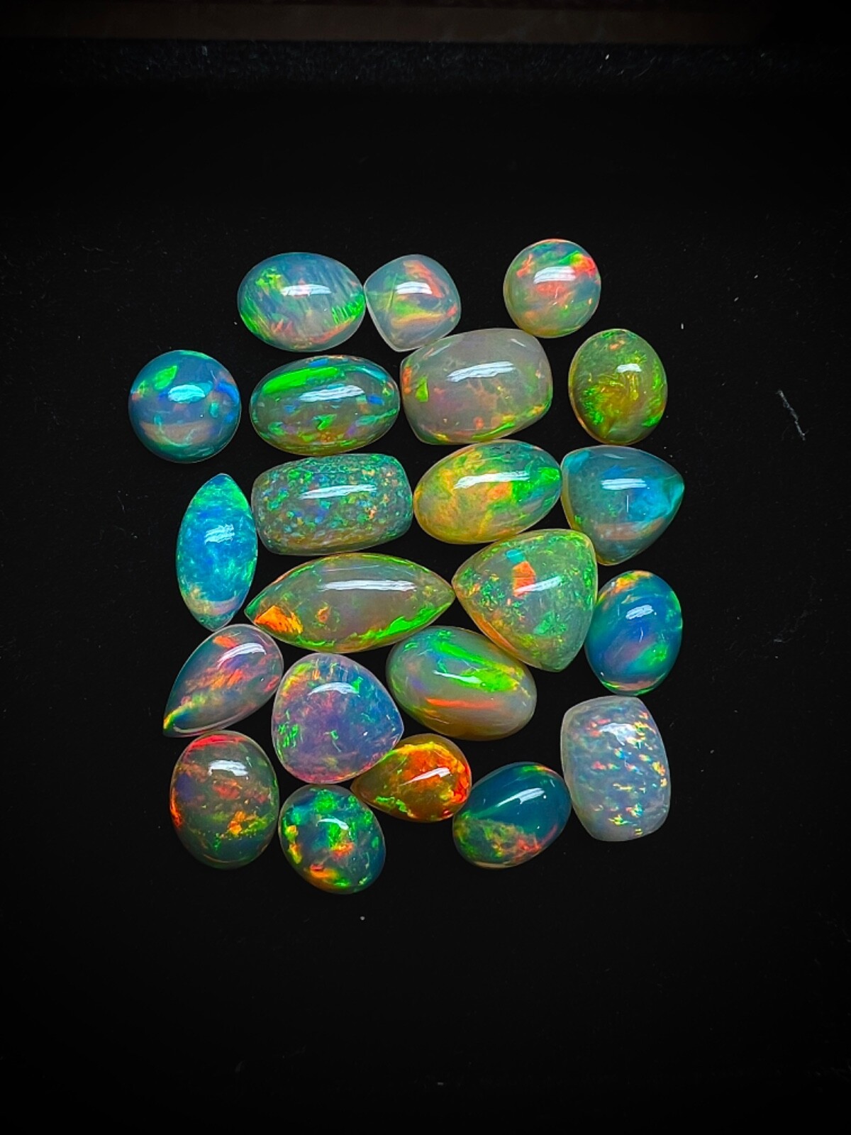 A5 Quality Natural Ethiopian opal AAA Grade Welo Fire Opal Gemstone Mix Lot