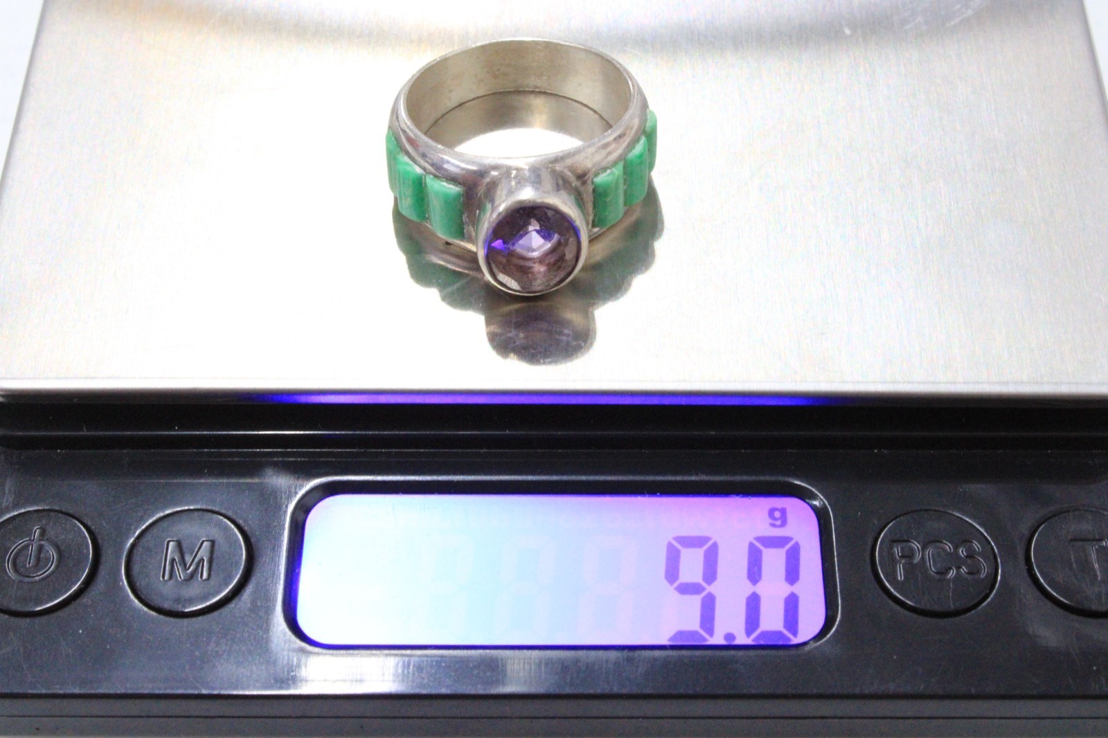 Vtg Jay King DTR Mine Finds Multi-Stone 9G 925 Sterling Silver Ring Sz 8.75