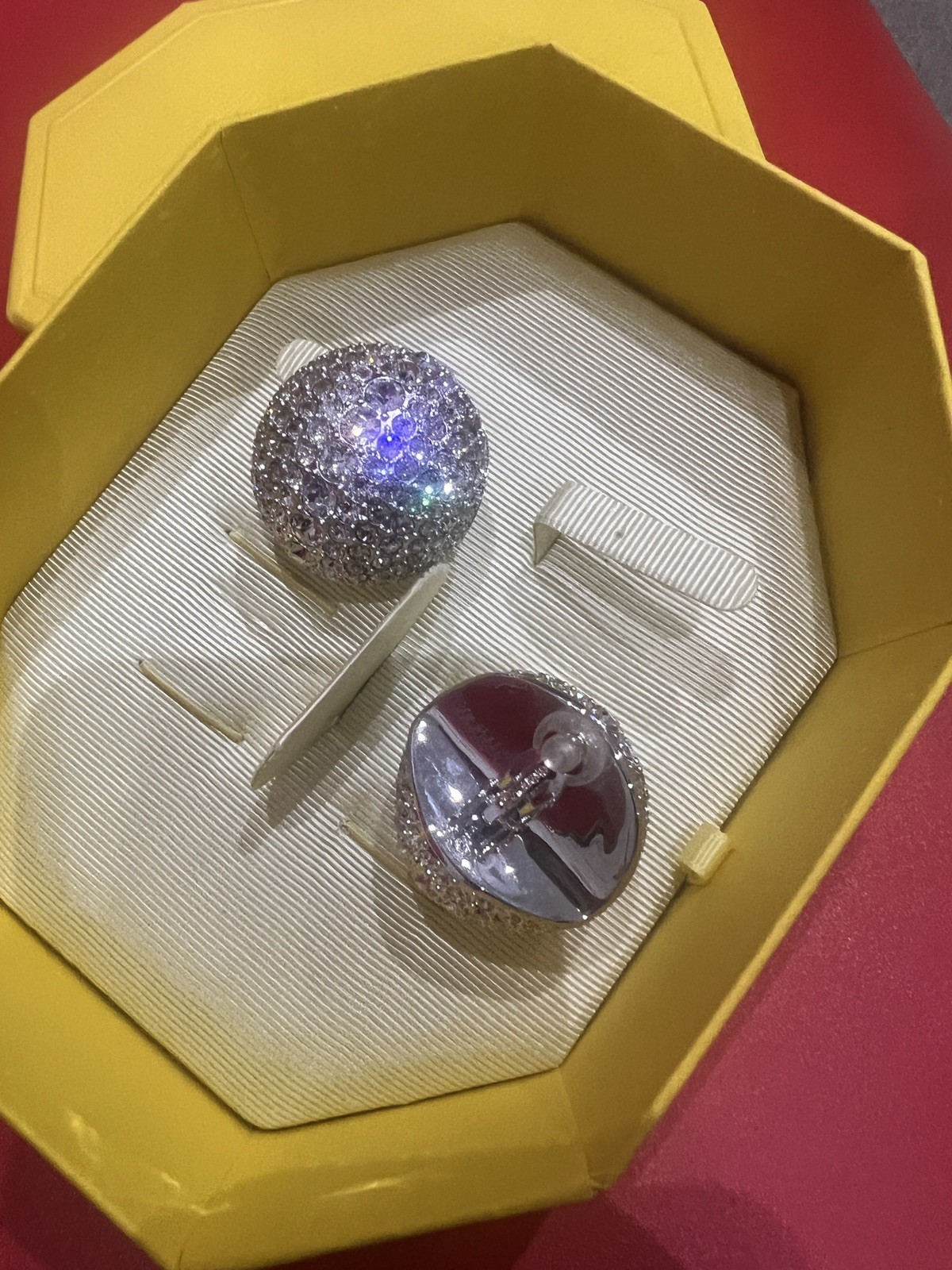 Swarovski Sublima clip earrings White Rhodium plated 5699563 New RRP £380+ bag❤️
