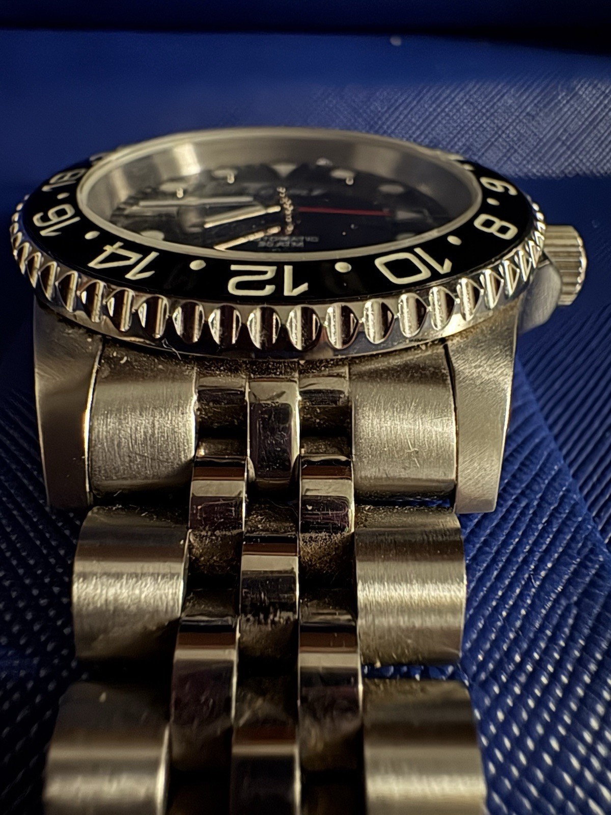 Squale GMT 1545 300 meter Swiss Automatic GMT watch with Luminous Ceramic Bezel