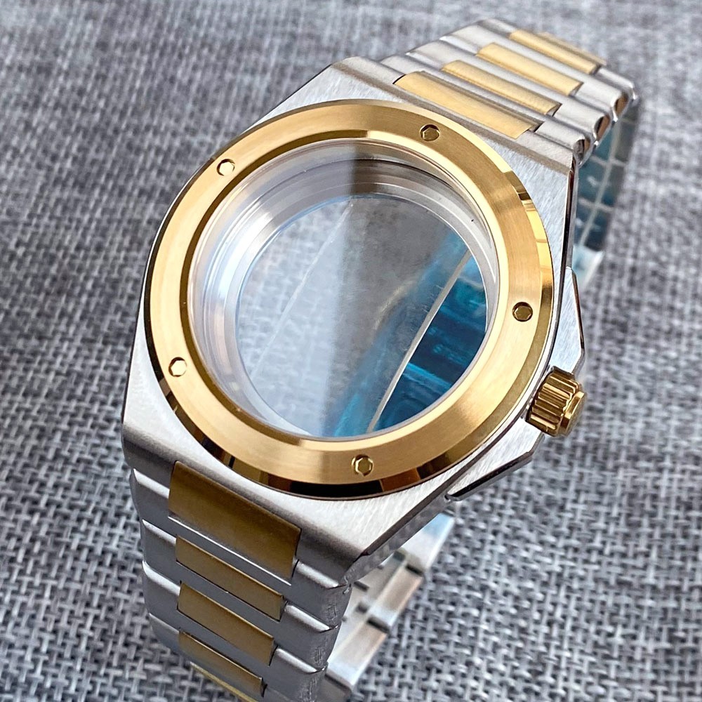 40mm Steel Case Fit for Engineer NH35 ETA2824 PT MenWatch Parts Sapphire Crystal