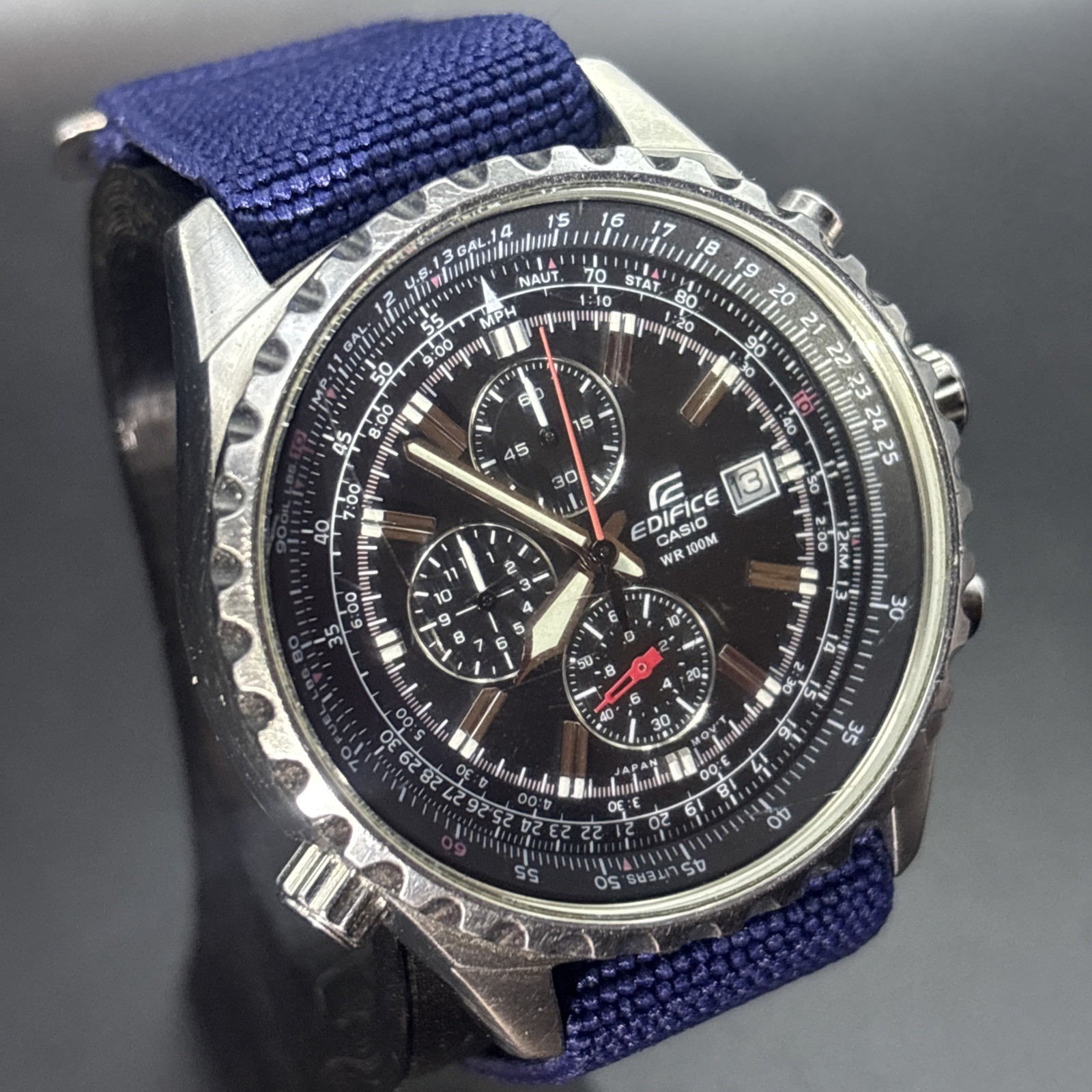 Casio EF527, Edifice Watch, Chronograph, Date, 100 Meter, 47MM Case, Quartz