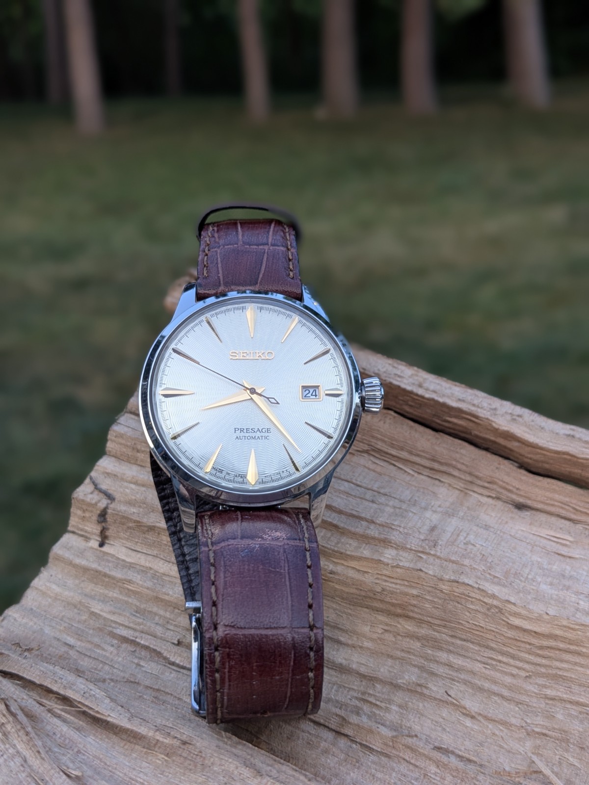 SEIKO PRESAGE SRPC99J1 Automatic 4R35 Watch Cocktail Golden Champagne