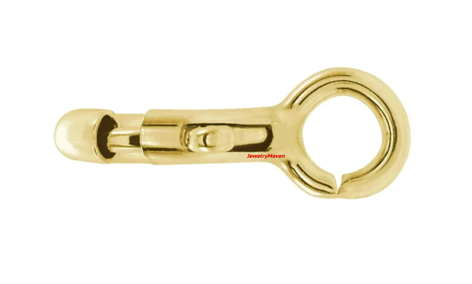 6mm STANDARD WEIGHT 14k Yellow Gold 5.9mm Spring Ring Clasp OPEN Jump Ring Italy
