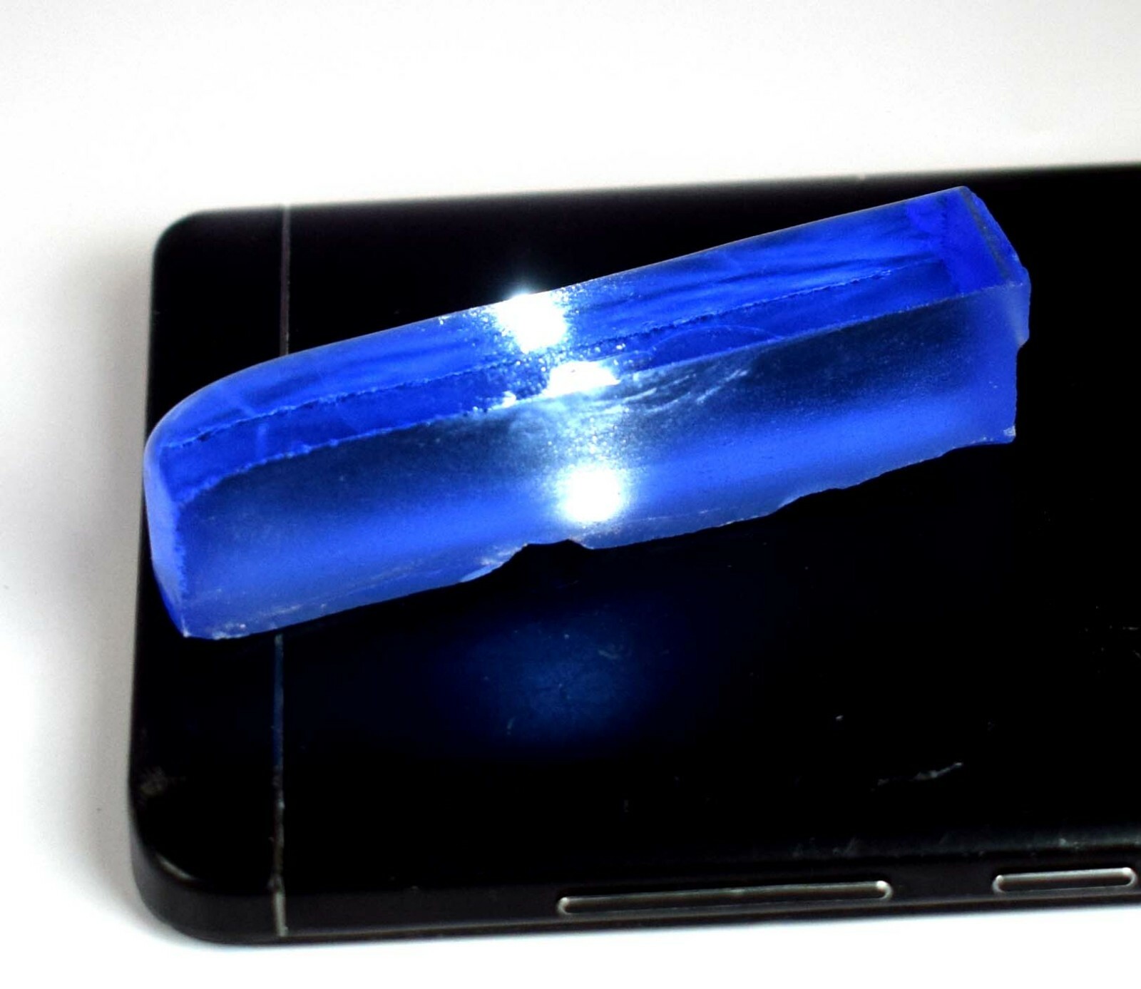 Brazilian Blue Topaz 100 Ct. Gemstone Slice Rough Certified AD469 New Product