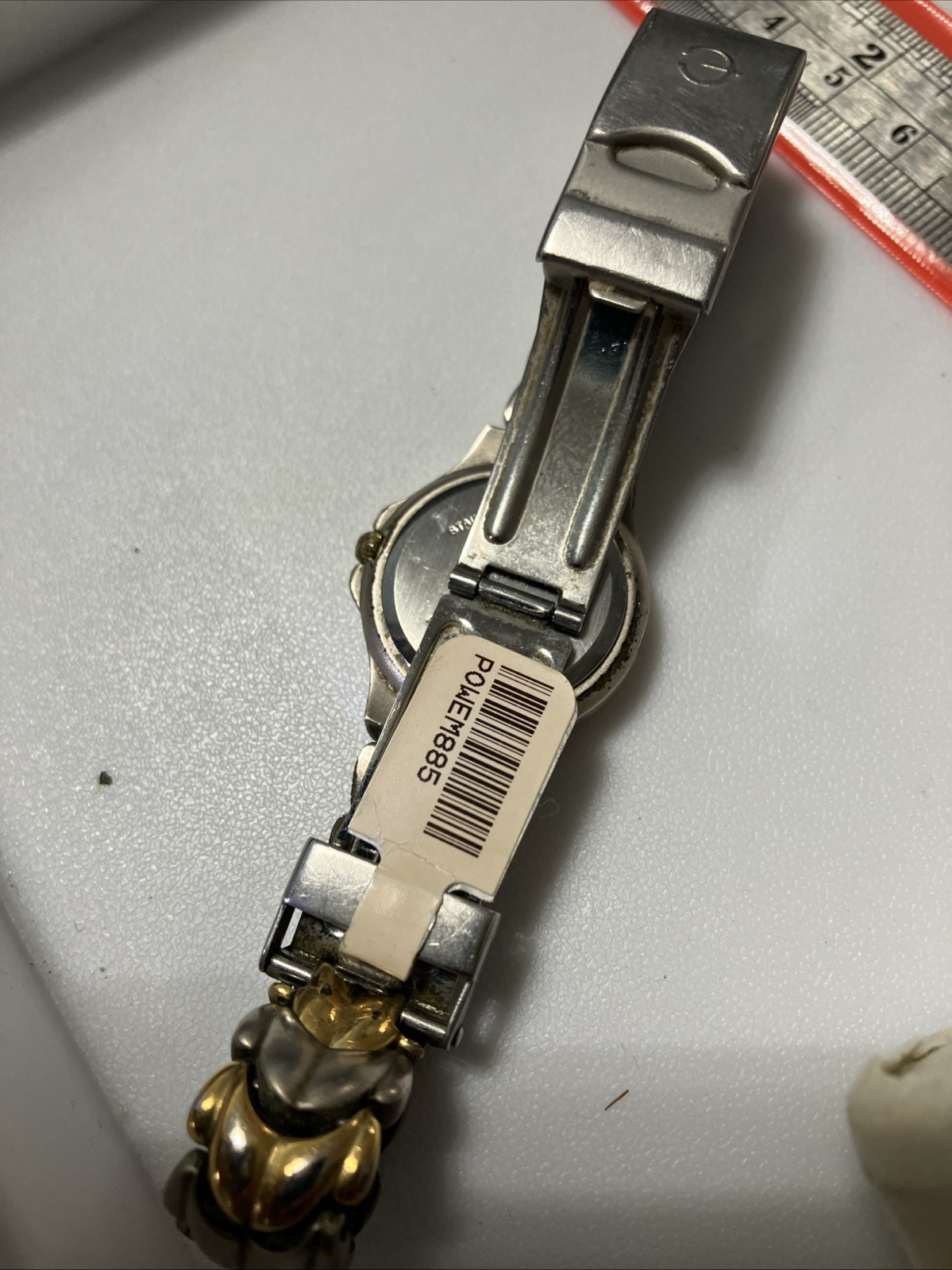 Elgin PreOwned Two Tone Quartz Watch EM885 Fresh Battery