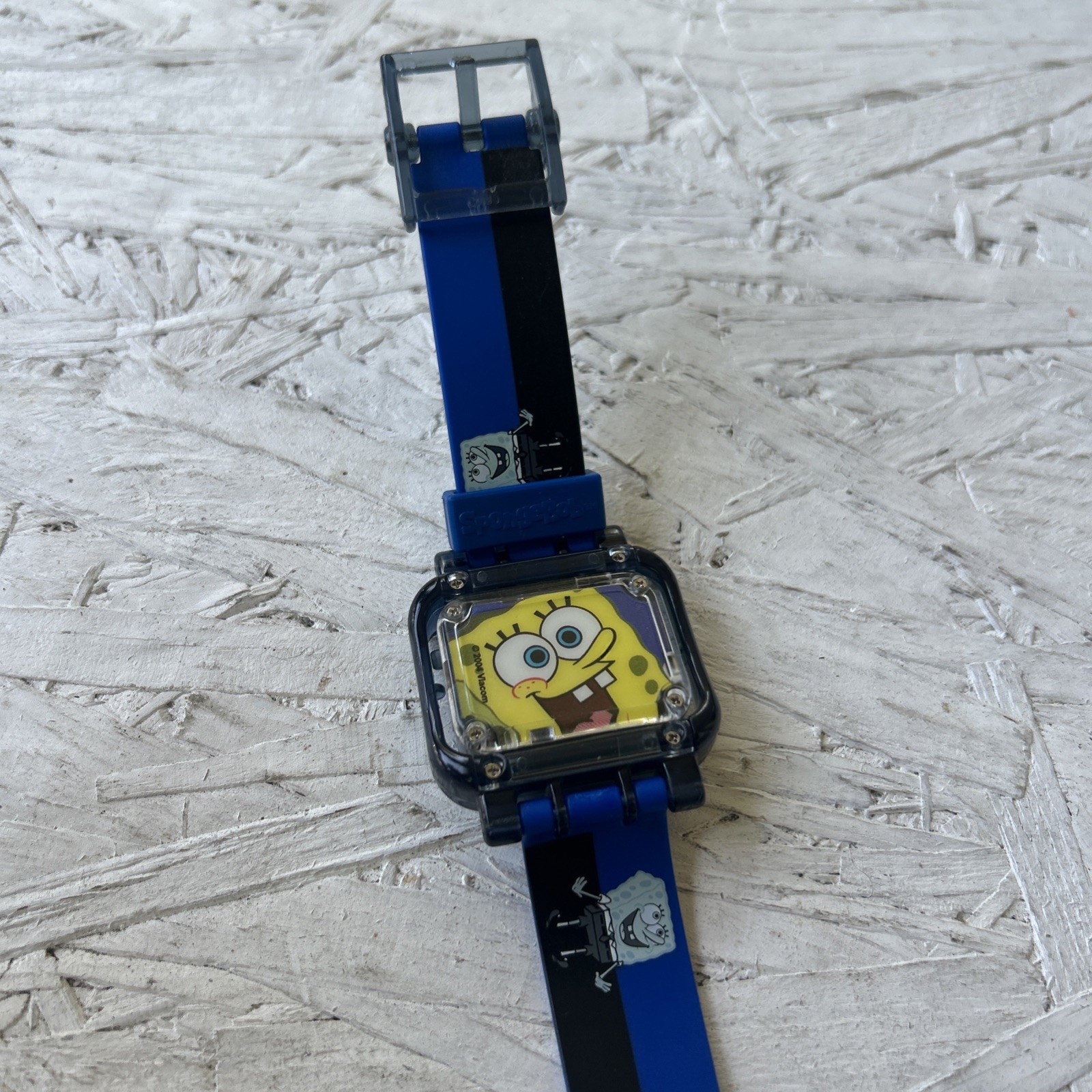 SpongeBob SquarePants Flip Watch Nickelodeon 2004 Viacom Needs Battery Untested