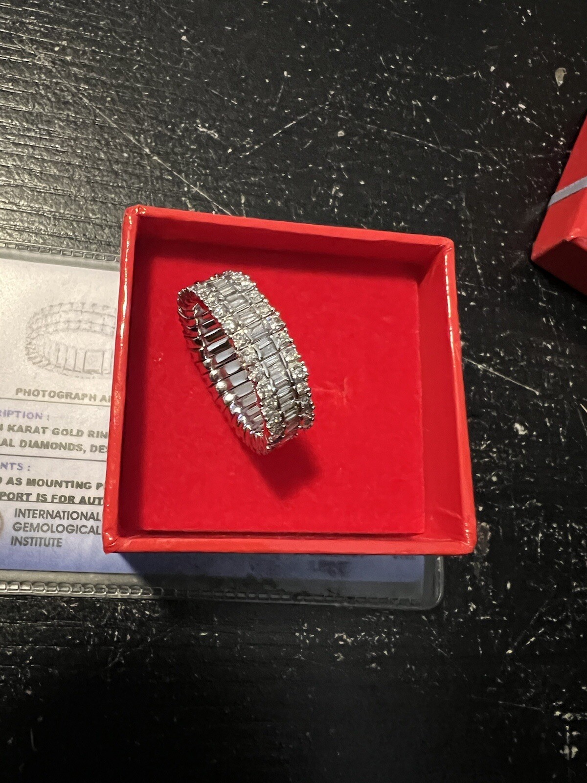 Approx.2.00 Carat Natural Diamond Stretchable Eternity Band Ring 14K White Gold