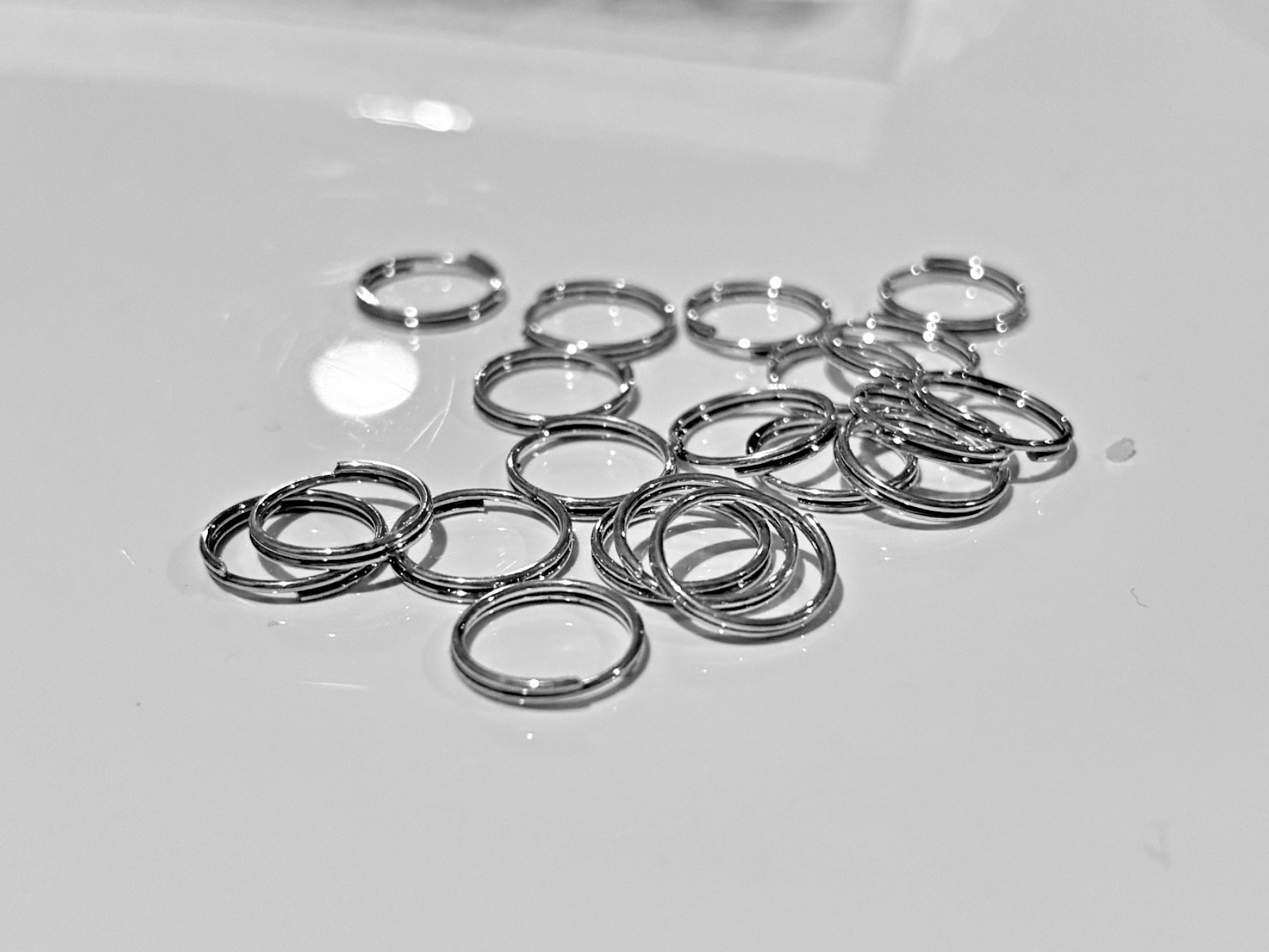 20 Sterling Silver 7mm Split Rings to Attach Charms to a Bracelet