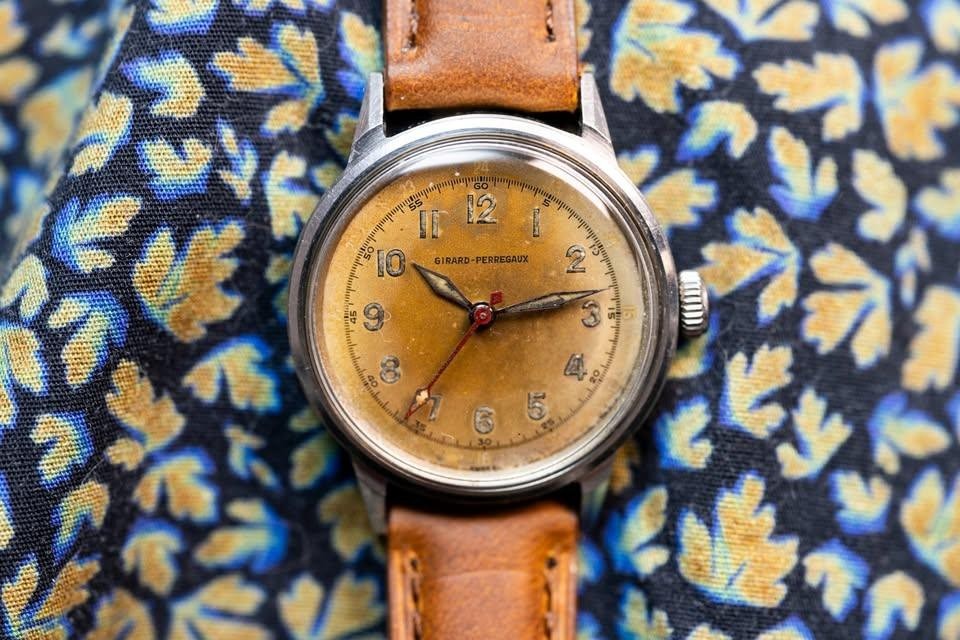 Girard-Perregaux Pre-Seahawk Watch – Tropical Dial – Cal 1194 – WWII 1945