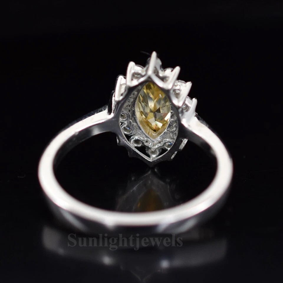 1.90 Ct Certified Treated Champagne Diamond Solitaire Ring in 925 Silver