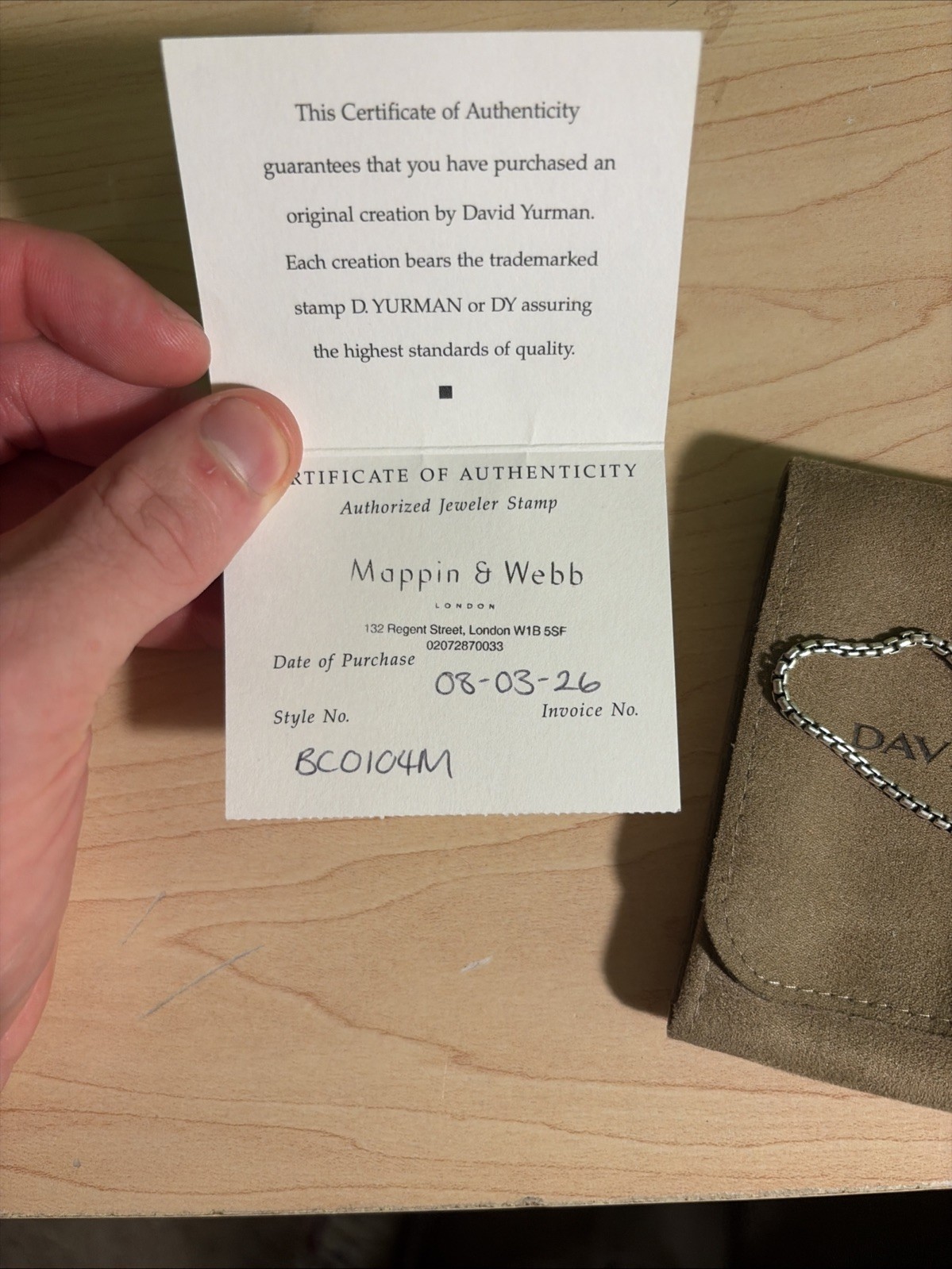 David Yurman Men’s Bracelet Silver Size Small BC0104M Used Authentic