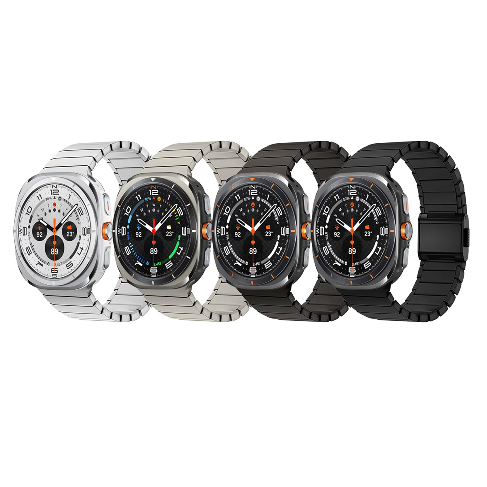 Rugged Titanium Alloy or Stainless Steel Metal Band For Galaxy Watch Ultra 47mm