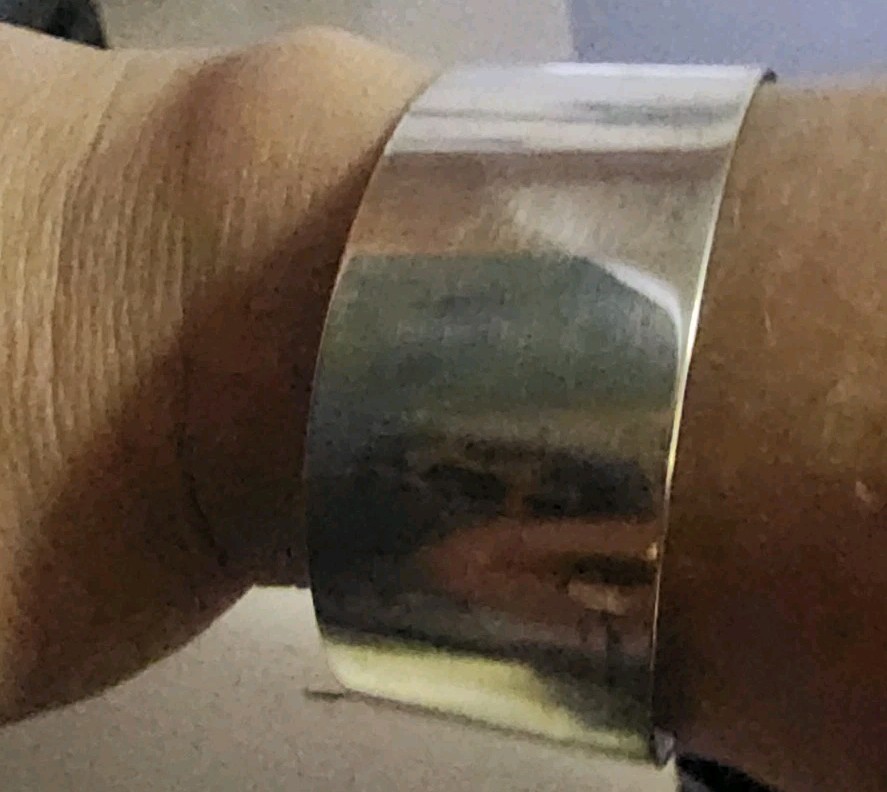 Sterling Silver ORB Cuff Bracelet Adjustable