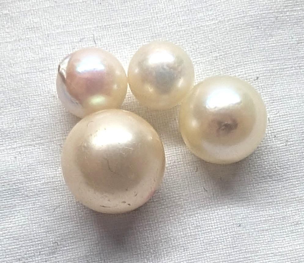 Vintage Murata Pearls Souvenir Packet – 4 Loose Cultured Pearls – San Diego