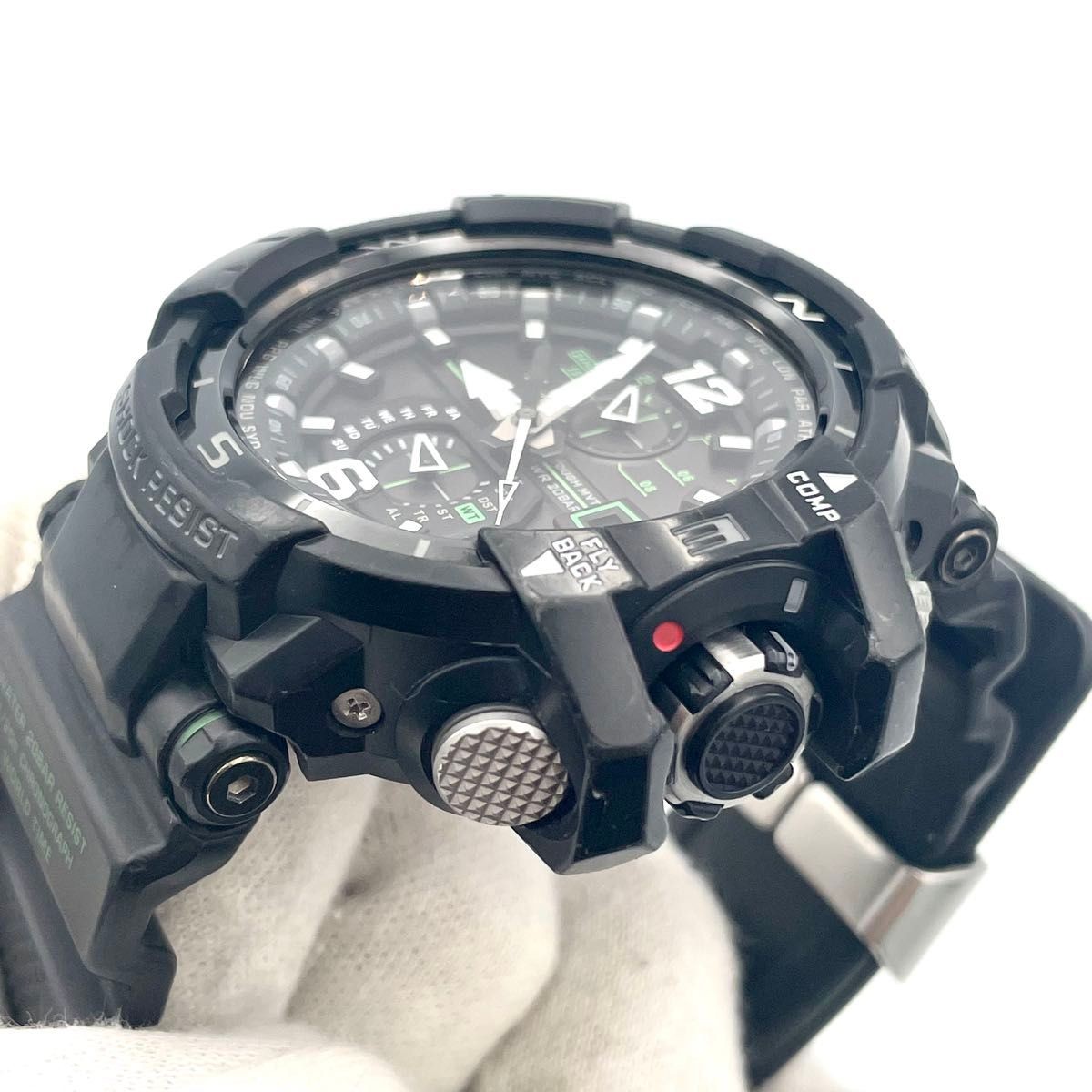 CASIO G SHOCK Watch Sky Cockpit Gravity Master Green GW A1100 1A3JF Working
