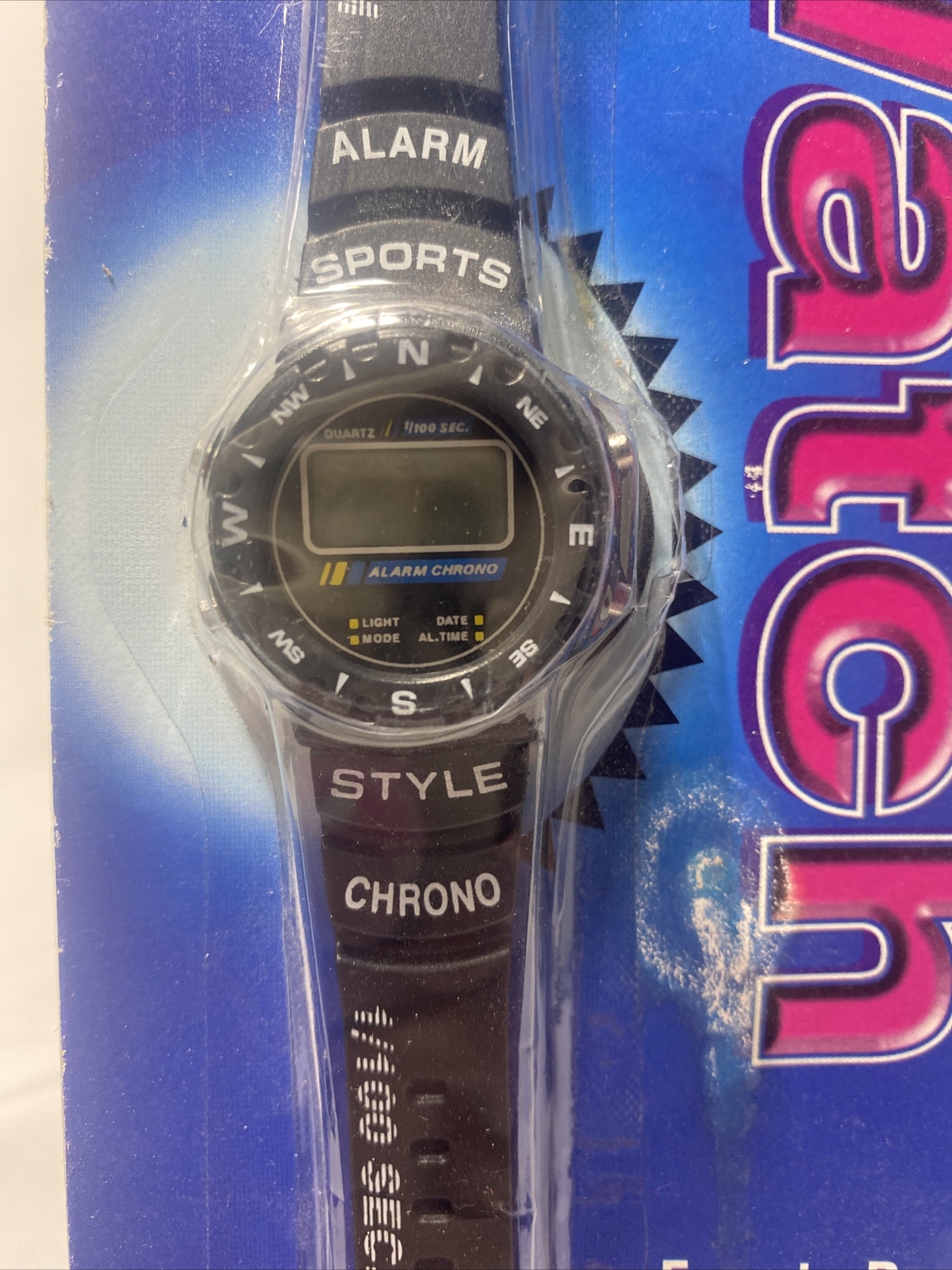 Vintage Tozai 7 Function LCD Digital Men’s Wrist Watch Item NOS As Pictures