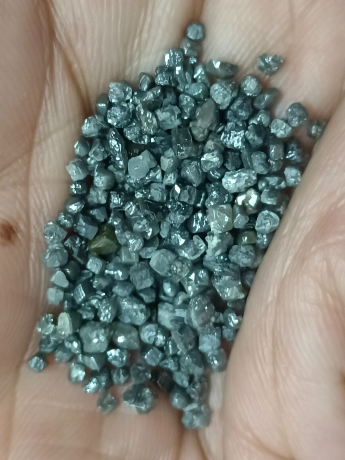 20.00 Ct Rare Black Natural Rough Loose Diamonds – Uncut Raw Stones for Jewelry