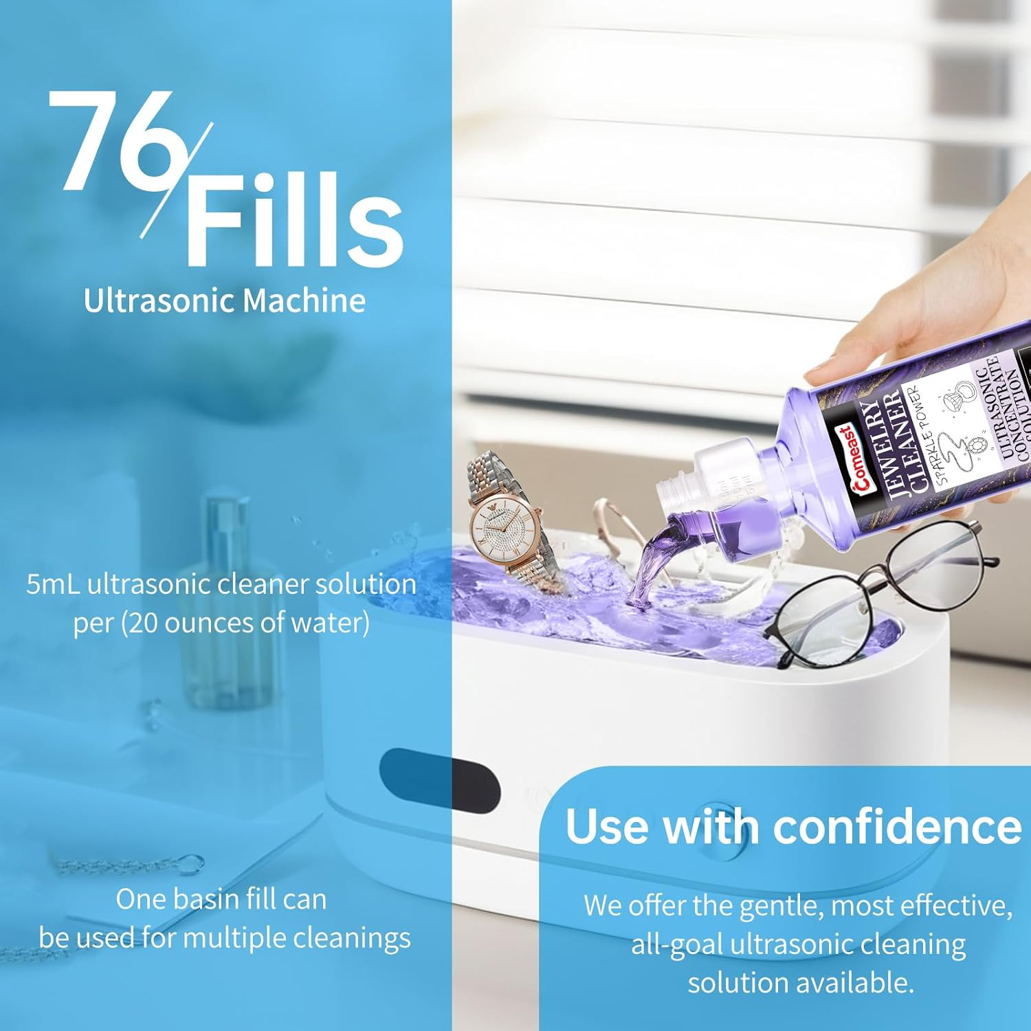Ultrasonic Cleaner Solution Concentrate, Ultrasonic Jewelry Cleaner Solution, Pr