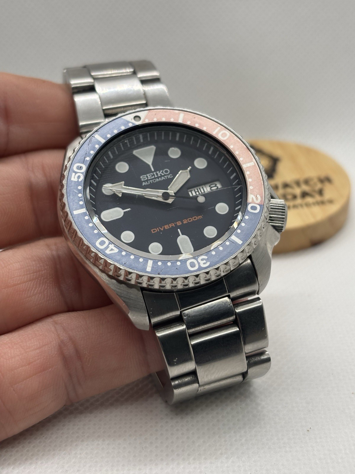 SEIKO 5 7S26-0020 SKX009 PEPSI Scuba 200m Men’s AT Watch JAPAN