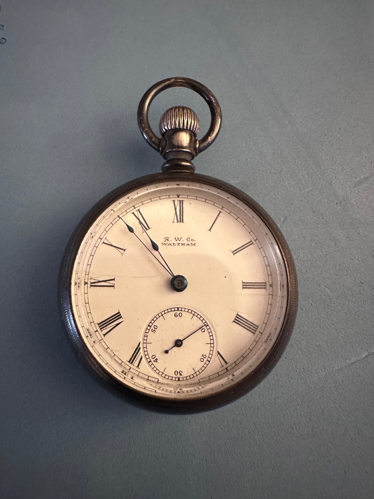 American Waltham pocket watch 1883 serial #4334043 FAHYS Coin silver case