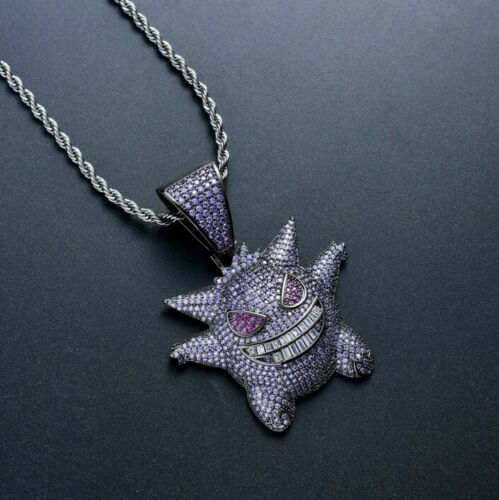 Pokemon Gengar Purple Necklace – Great Gift – Rhinestone