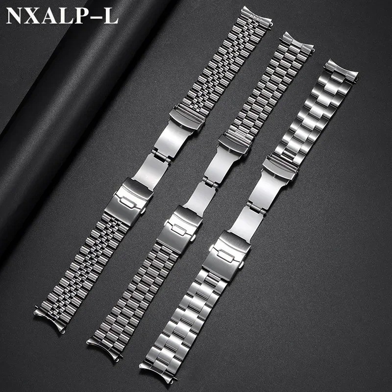 Solid Stainless Steel Band for Seiko Skx Curved End Bracelet Jubilee for Oyster