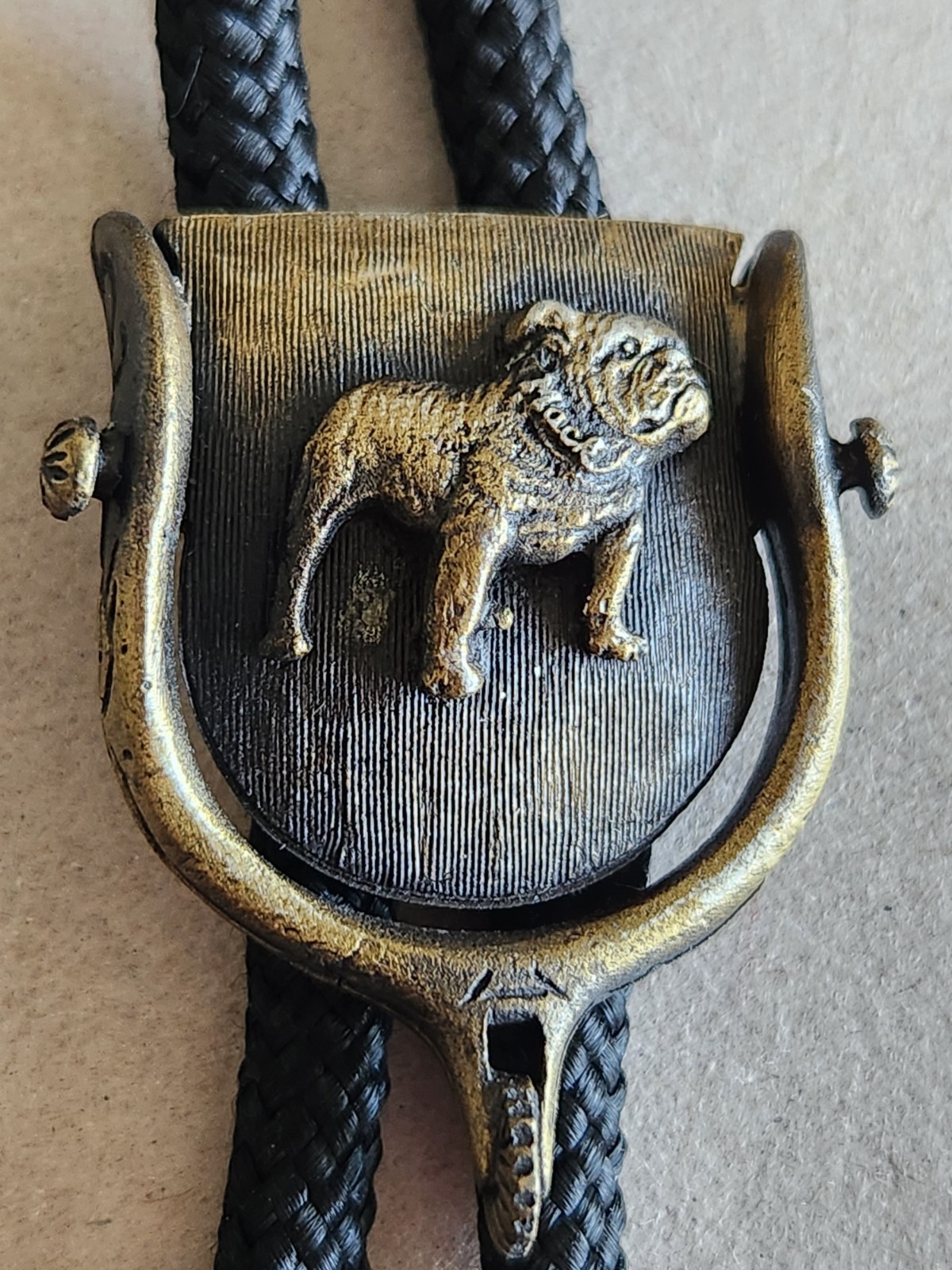 Mack Truck Bull Dog Bolo Tie Vintage