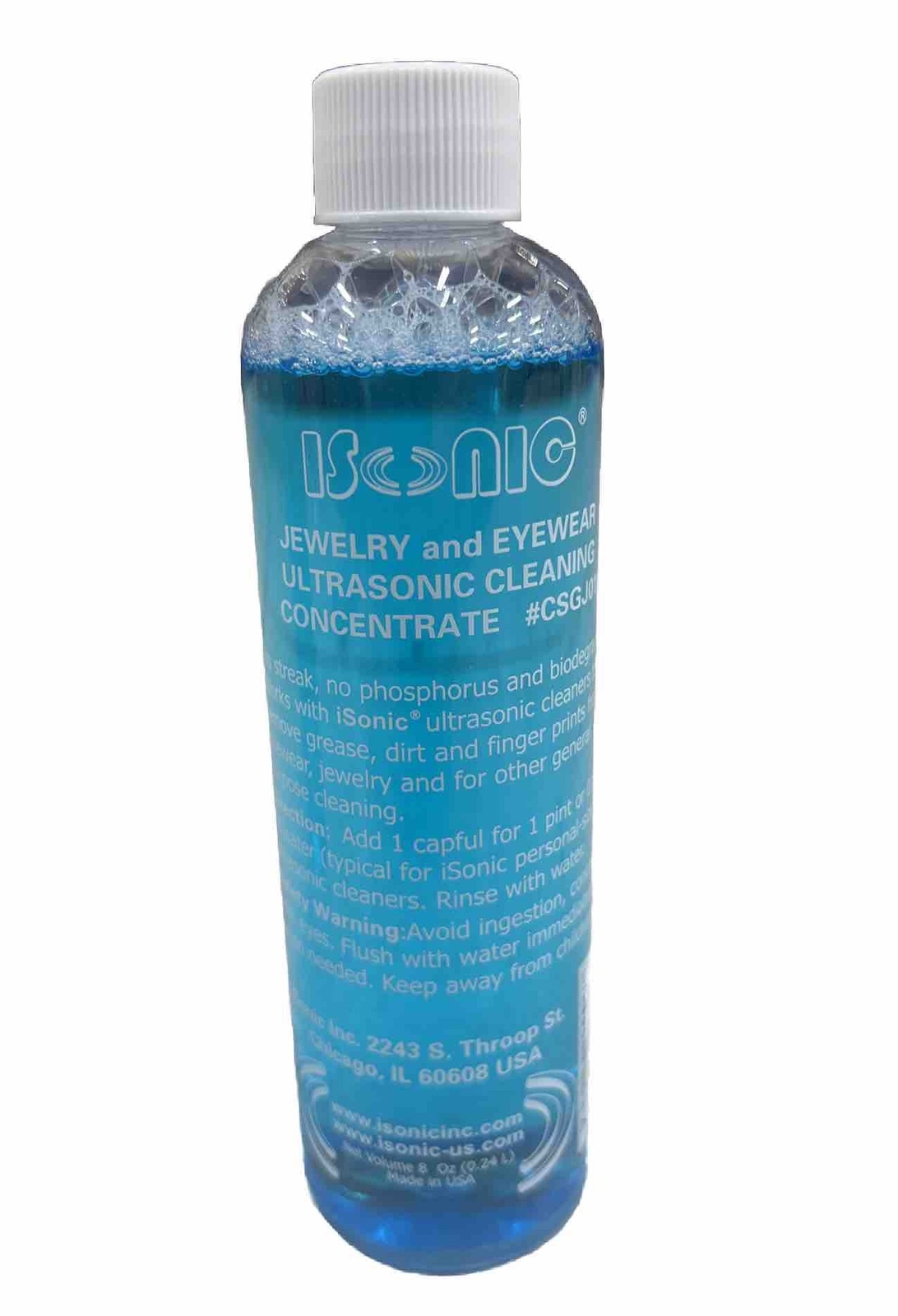 iSonic CSGJ01 Ultrasonic Jewelry/Eye Wear Cleaning Solution Concentrate 2-PACK