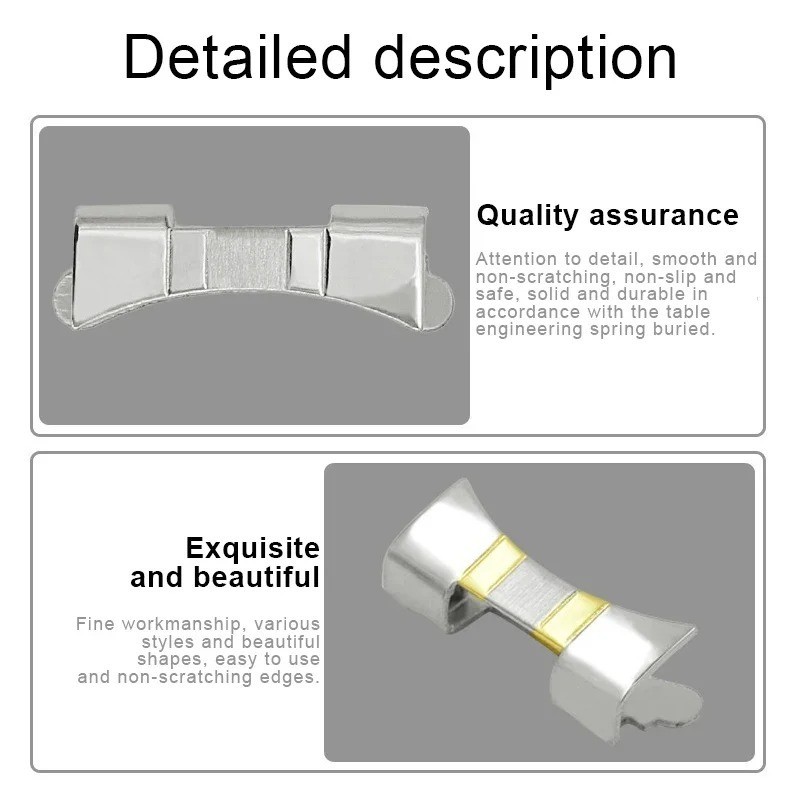 Curved end adaptor Metal Watch accessoriesStainless Steel Strap Replacement
