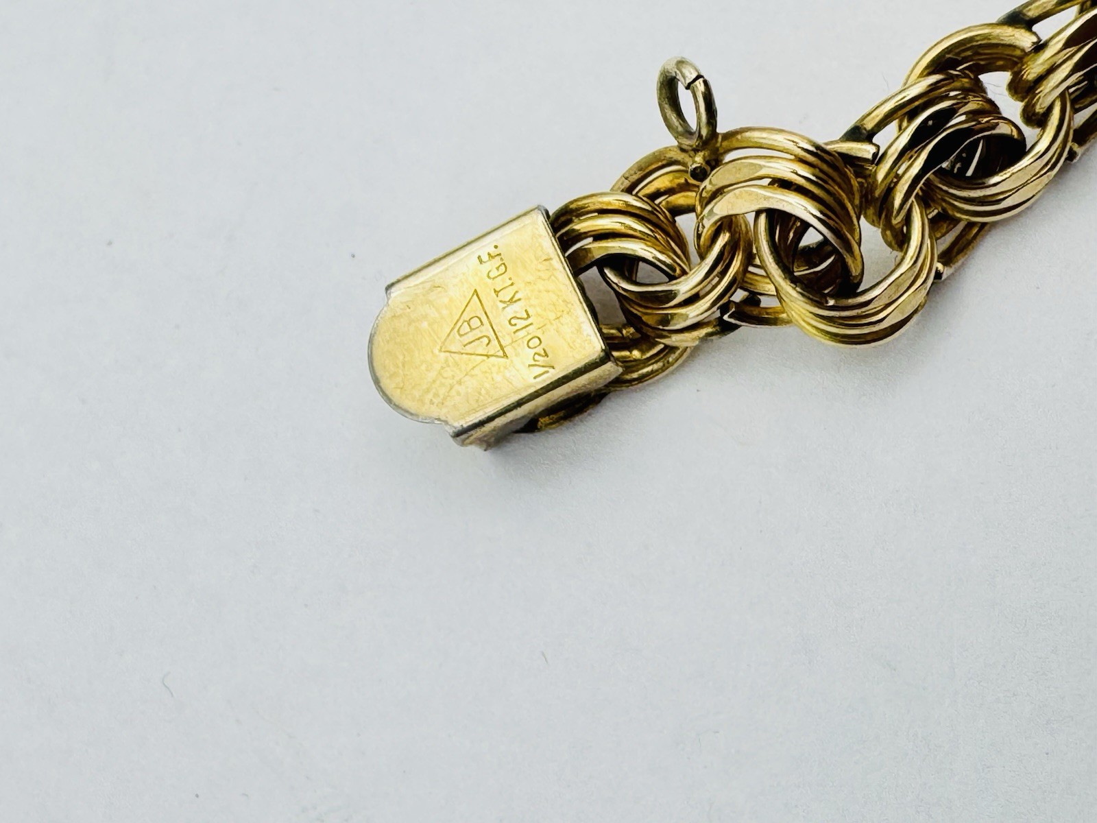 Vintage JB Gold Filled Charm Bracelet 1/20 12K GF