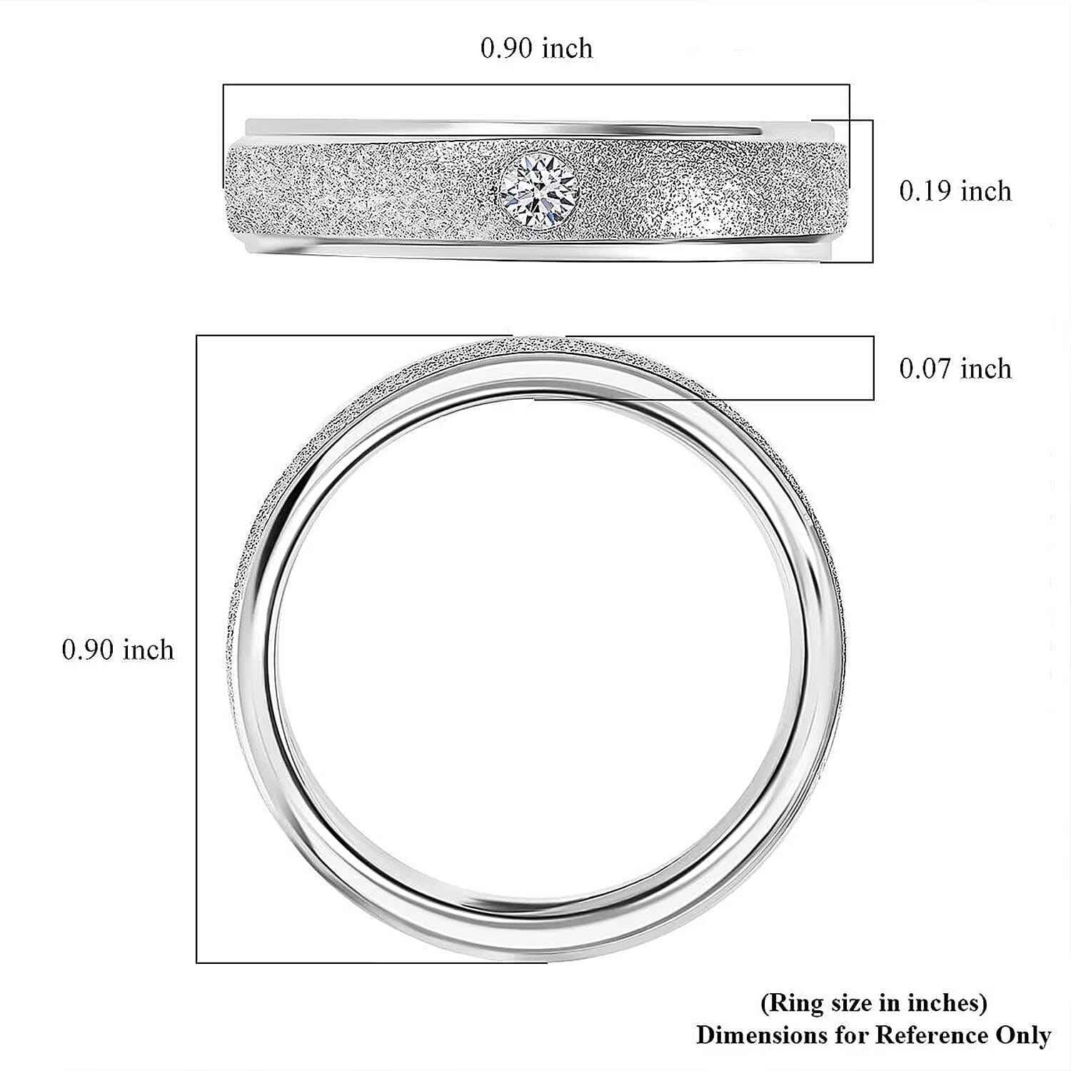Lab Grown Diamond VS 0.10 ctw Band Ring in 950 Platinum Size 9.0 4 Grams