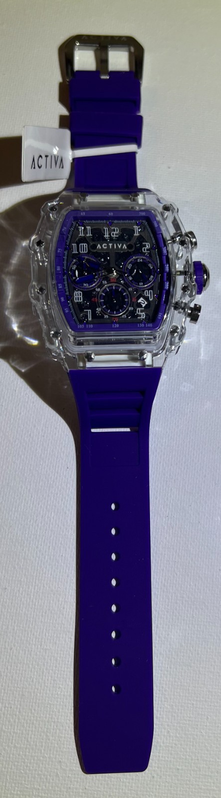 Activa X Invicta Men’s Watch | Skeleton Dial | 44.3mm | Purple | ACW2305-010