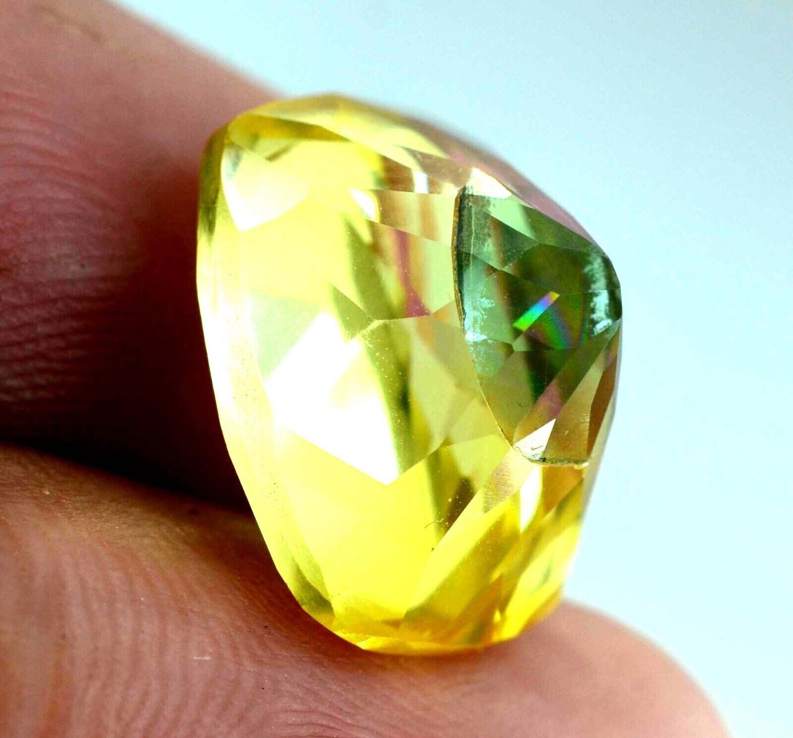5.45 Ct Natural Bi-Color Pitambari Sapphire Cushion Cut Loose Gemstone Certified